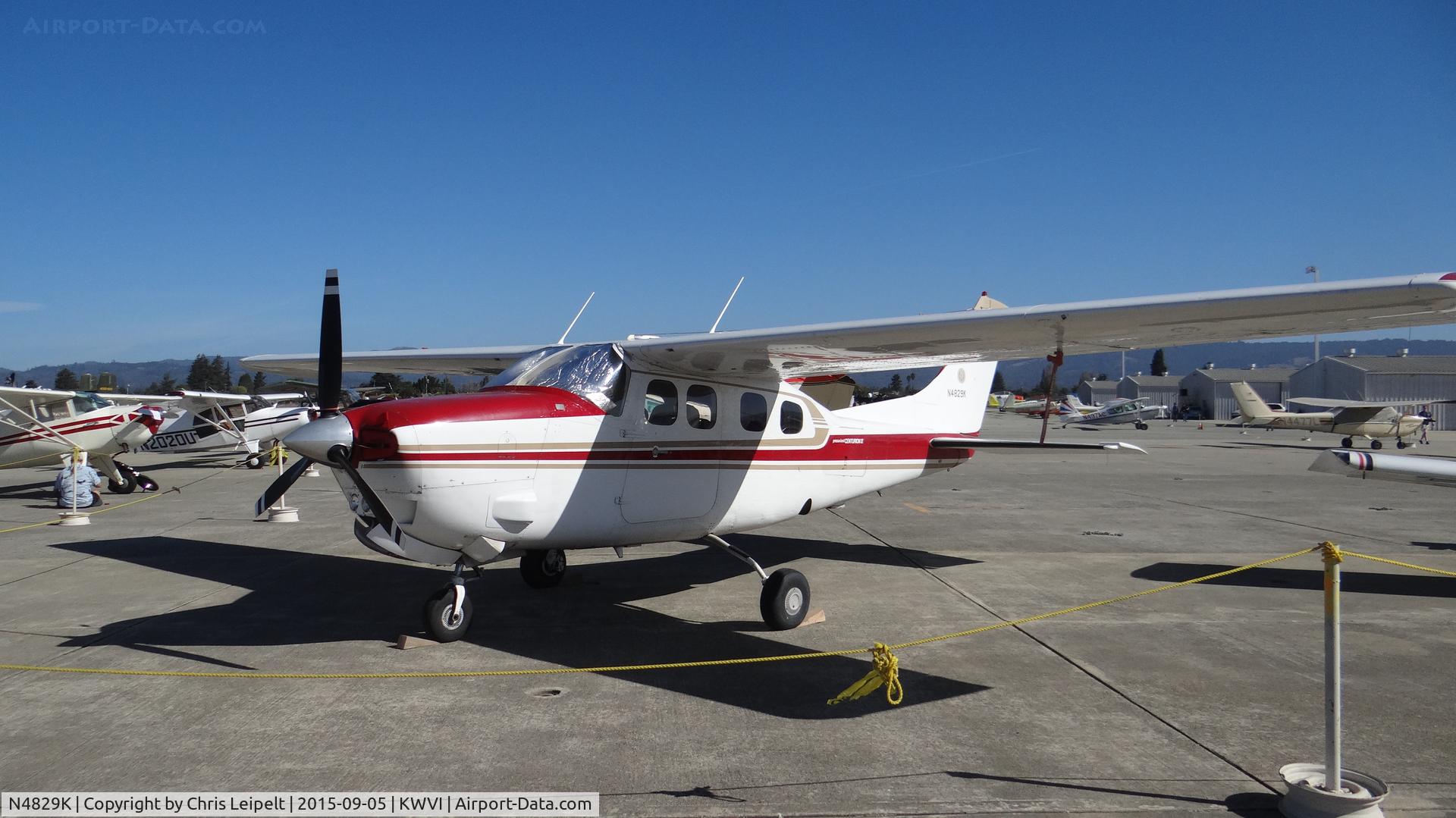 N4829K, 1979 Cessna P210N Pressurised Centurion C/N P21000337, 1979 Cessna P210N on display at the 2015 Watsonville Fly-In.