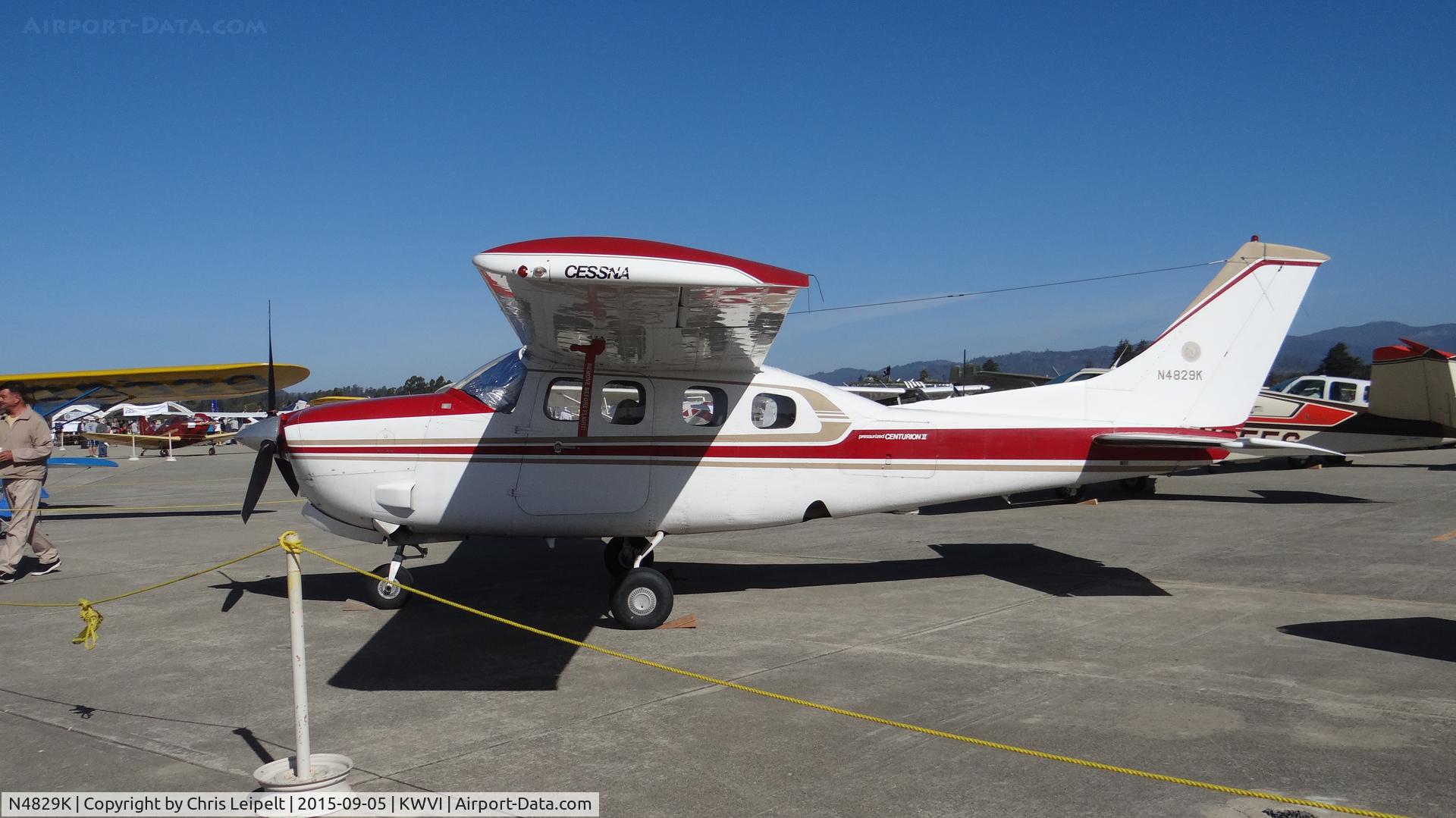 N4829K, 1979 Cessna P210N Pressurised Centurion C/N P21000337, 1979 Cessna P210N on display at the 2015 Watsonville Fly-In.