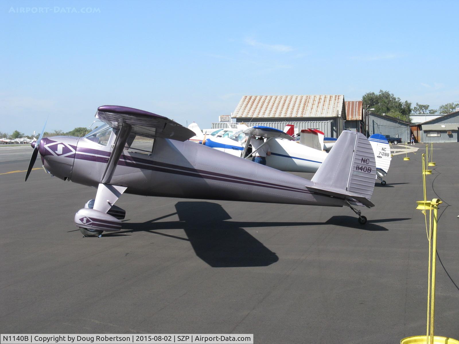 N1140B, 1947 Luscombe 8A C/N 5767, 1947 Luscombe 8A, Continental A&C65 65 Hp, fully painted over the original aluminum finish with striping. 8A model is not a Silvaire.