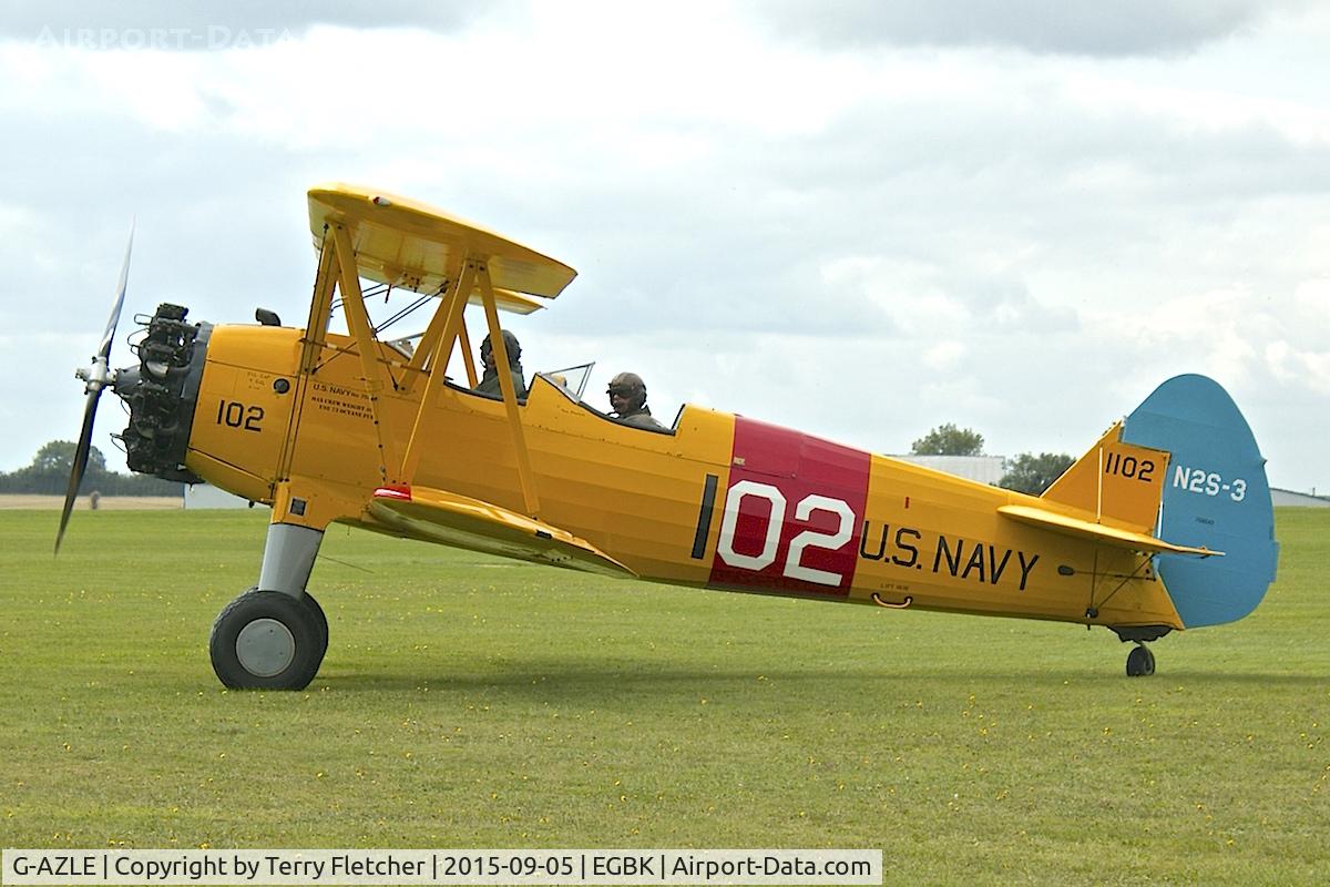 G-AZLE, 1940 Boeing E-75 C/N 75-8543, At 2015 LAA Rally