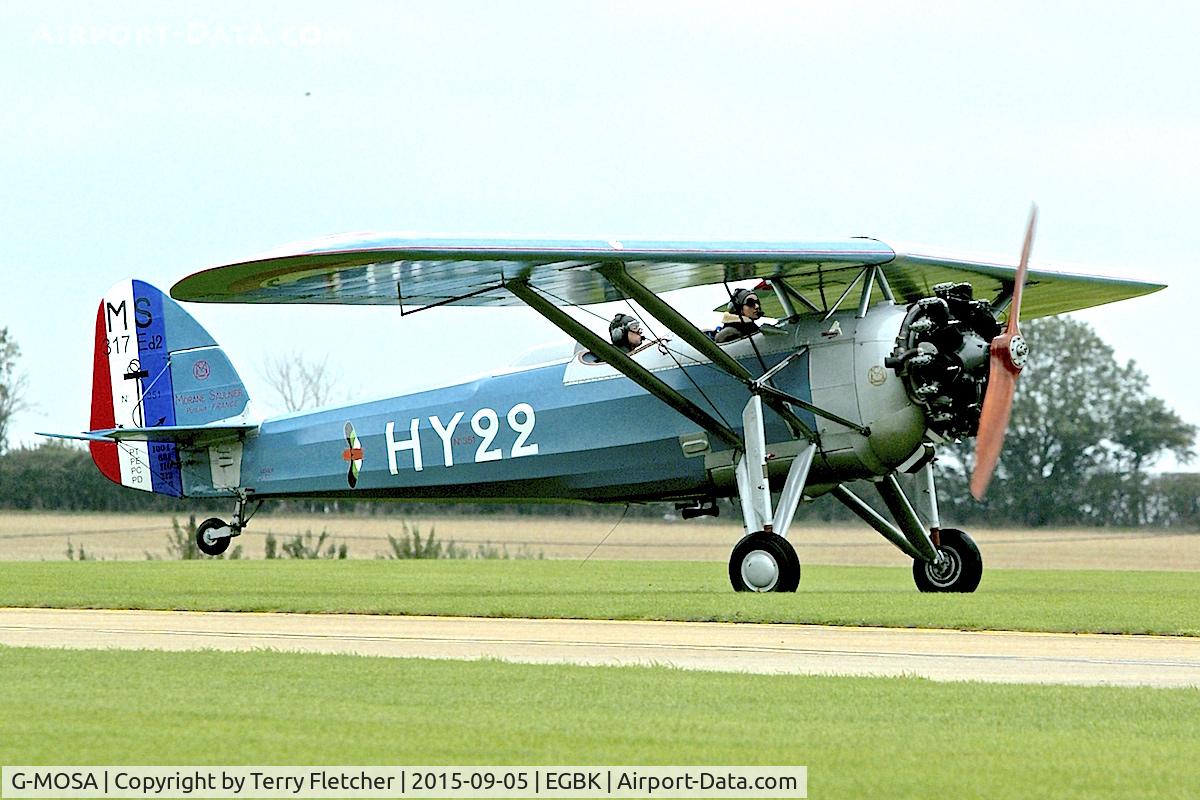G-MOSA, 1952 Morane-Saulnier MS.317 C/N 351, At 2015 LAA Rally