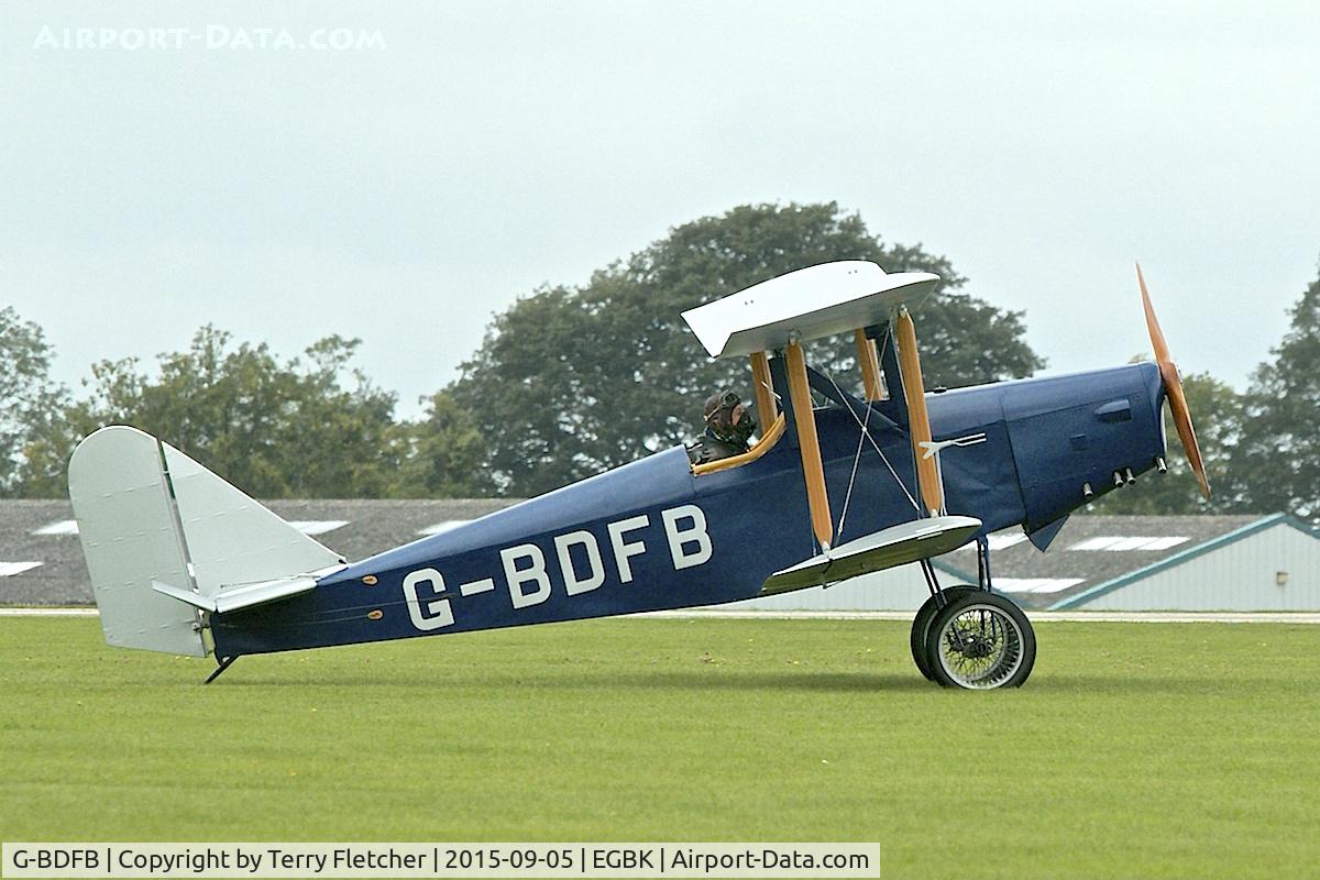 G-BDFB, 1991 Currie Wot C/N PFA 3008, At 2015 LAA Rally