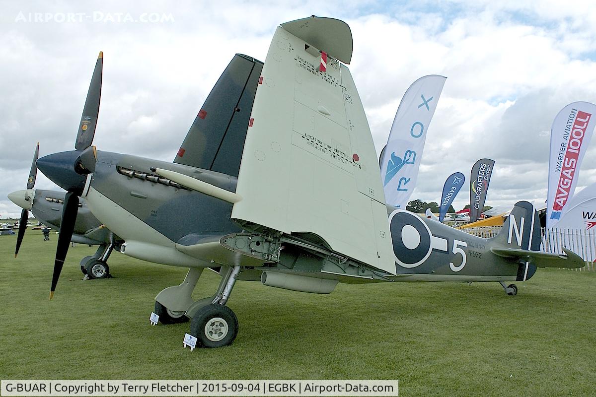 G-BUAR, 1944 Supermarine 358 Seafire LF.III C/N AIR/2605/C23(C), At 2015 LAA Rally