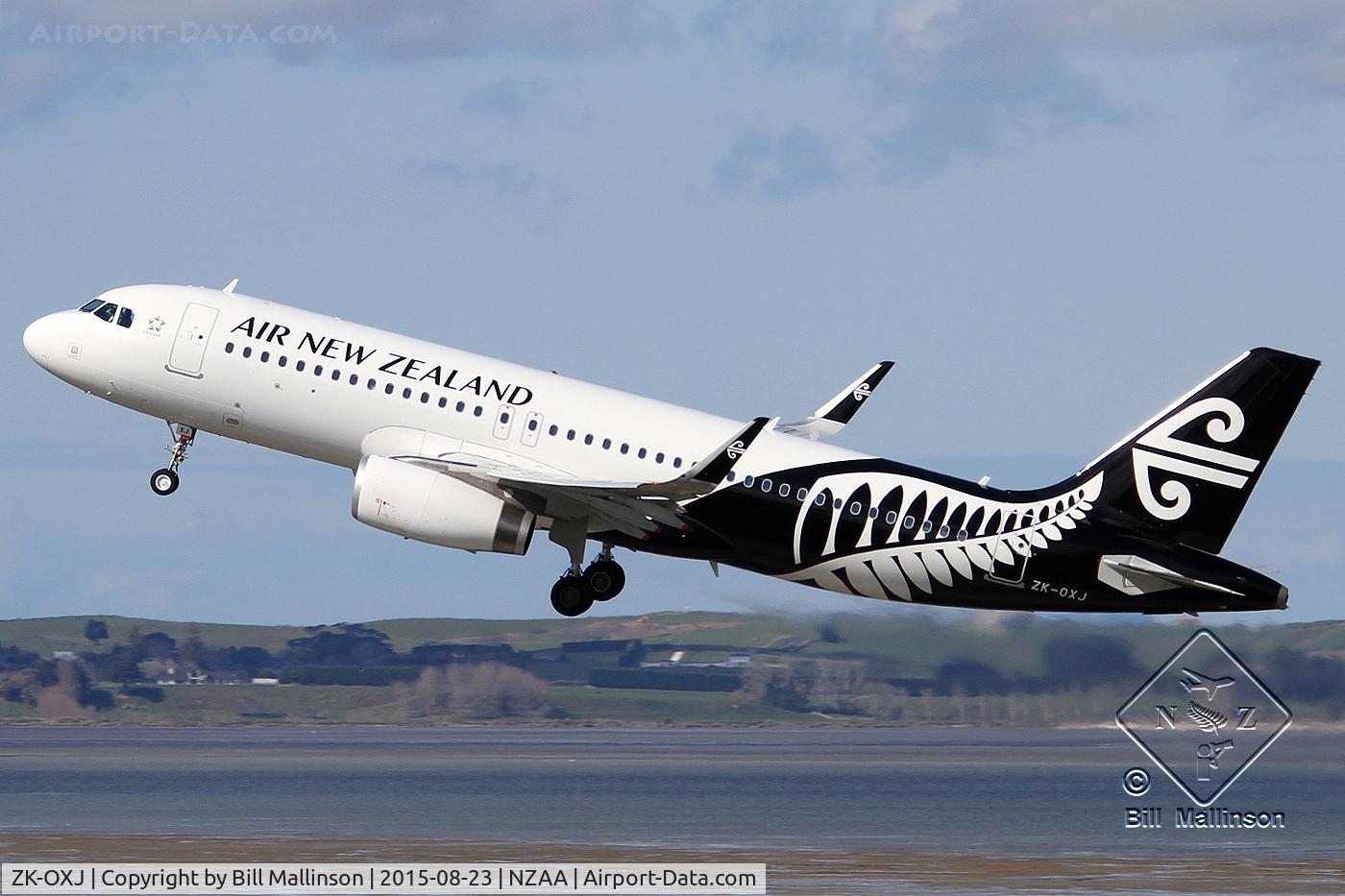 ZK-OXJ, 2015 Airbus A320-232 C/N 6694, AWAY OFF 05R