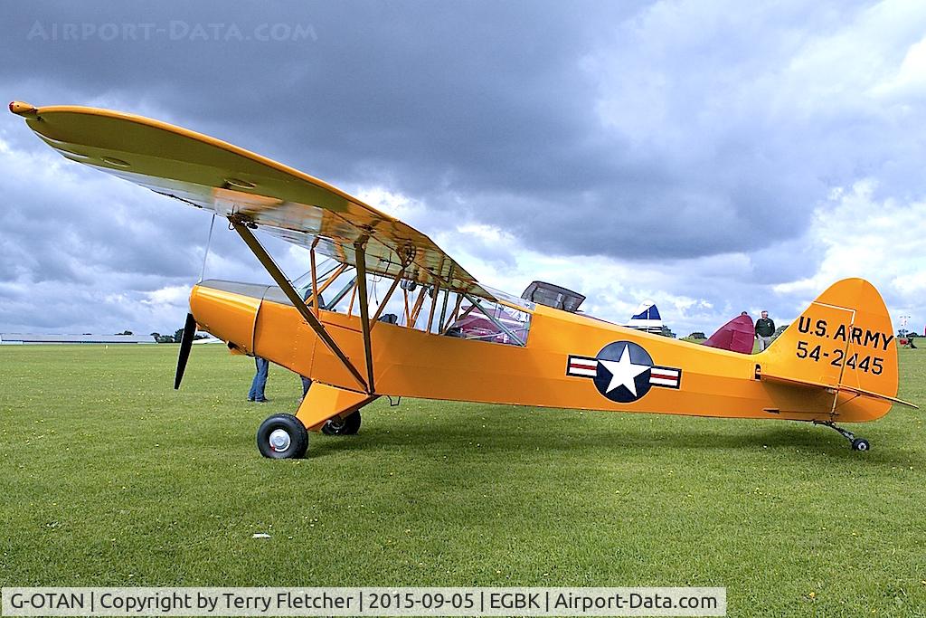 G-OTAN, 1954 Piper L-21B Super Cub (PA-18-135) C/N 18-3845, At 2015  LAA Rally at Sywell