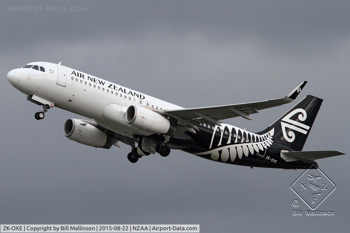 ZK-OXE, 2014 Airbus A320-232 C/N 5993, away off 05R