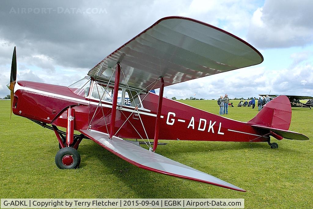G-ADKL, 1935 De Havilland DH.87B Hornet Moth C/N 8035, At 2015  LAA Rally at Sywell
