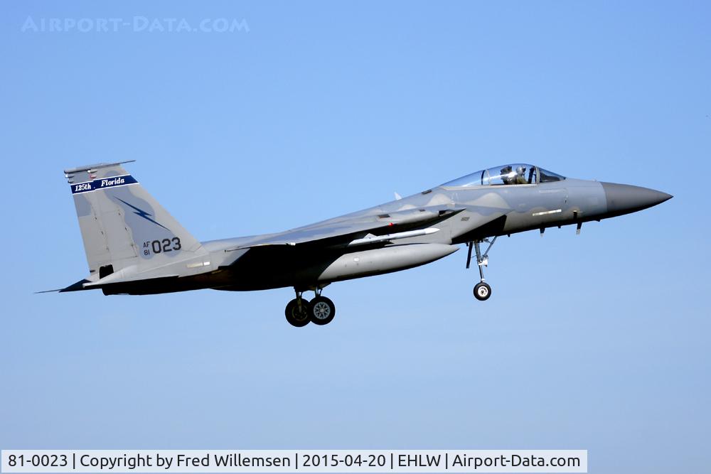 81-0023, 1981 McDonnell Douglas F-15C Eagle C/N 0740/C206, FL ANG