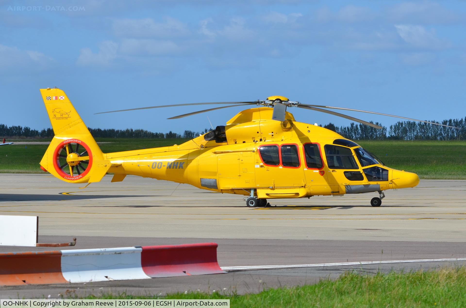 OO-NHK, 2009 Eurocopter EC-155B-1 C/N 6876, Parked at Norwich.