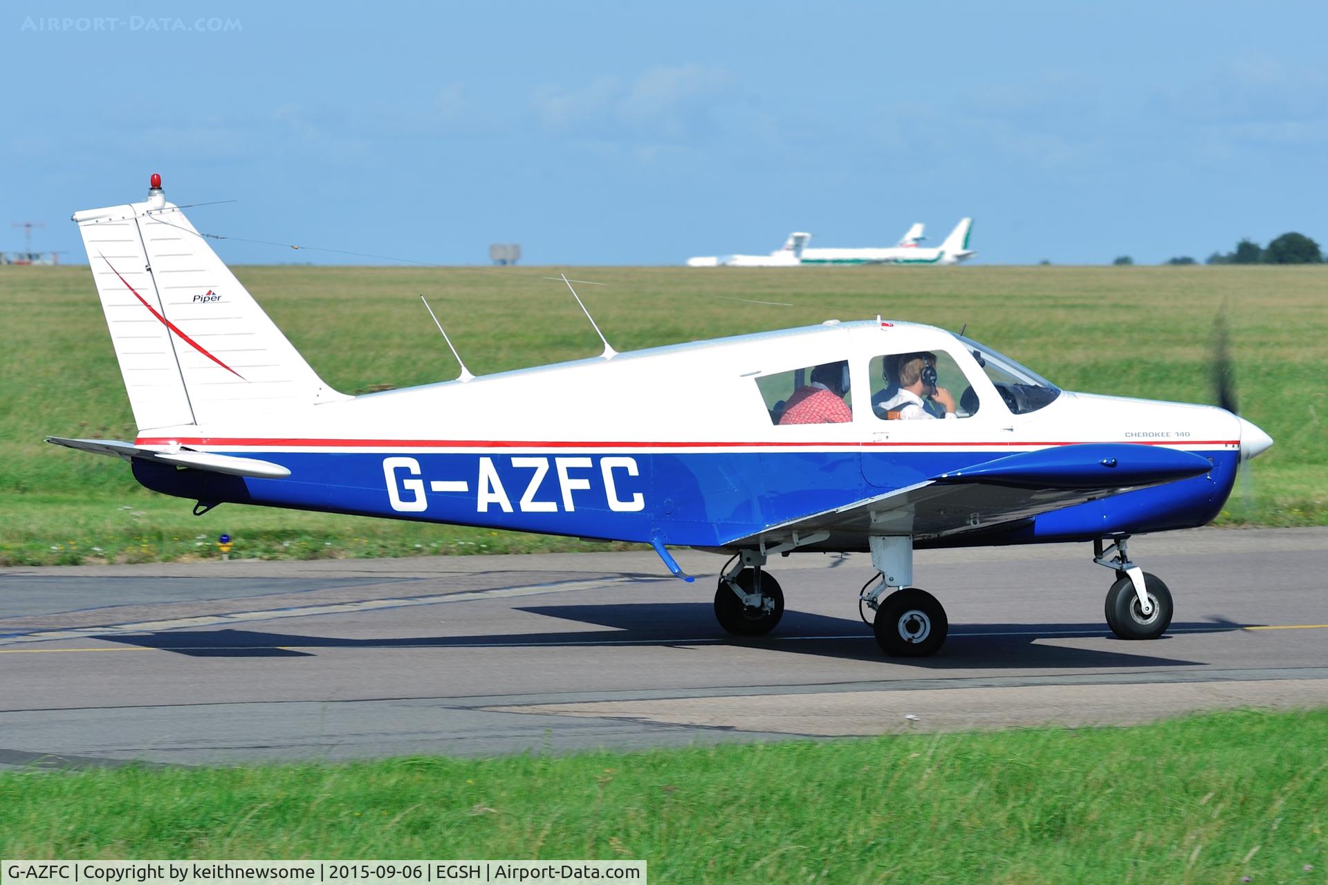 G-AZFC, 1971 Piper PA-28-140 Cherokee C/N 28-7125486, Nice Visitor.