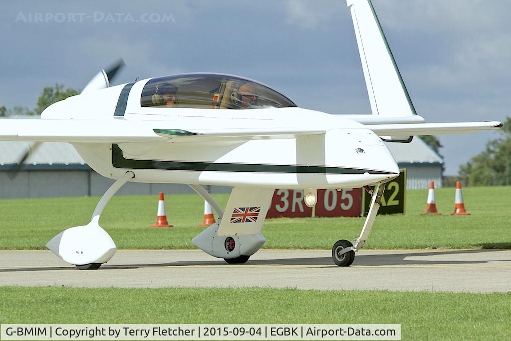 G-BMIM, 1983 Rutan Long-EZ C/N 8102-160, Damage to nosewheel on land at Sywell