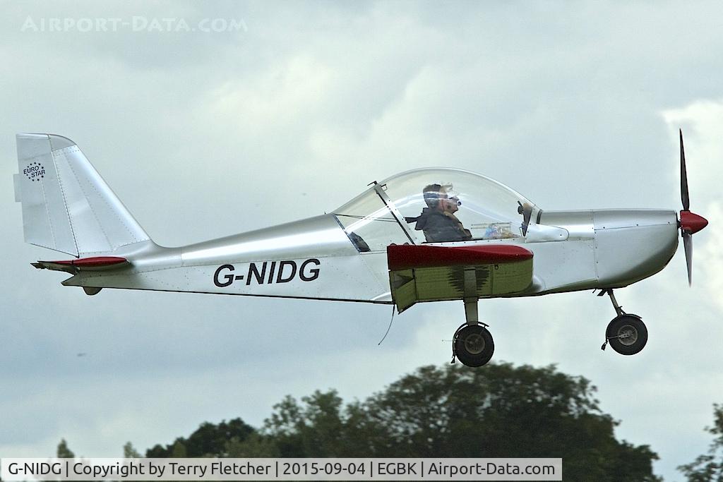 G-NIDG, 2000 Aerotechnik EV-97 Eurostar C/N PFA 315-13580, At 2015 LAA Rally