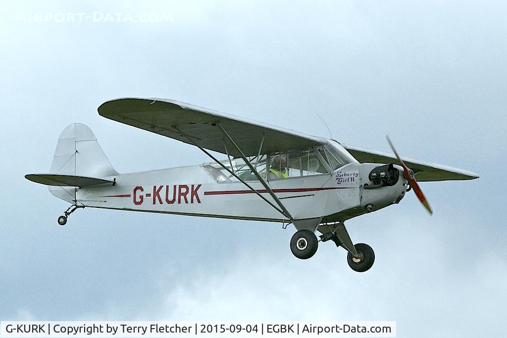 G-KURK, 1943 Piper L-4H Grasshopper (J3C-65D) C/N 11527, At 2015 LAA Rally