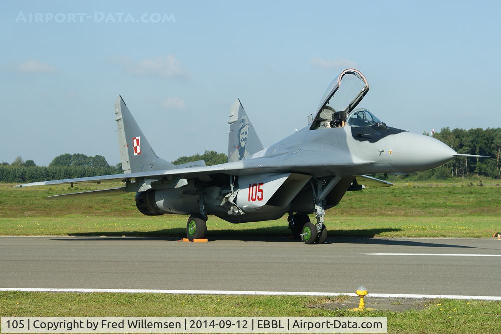 105, Mikoyan-Gurevich MiG-29A C/N 2960535105, 