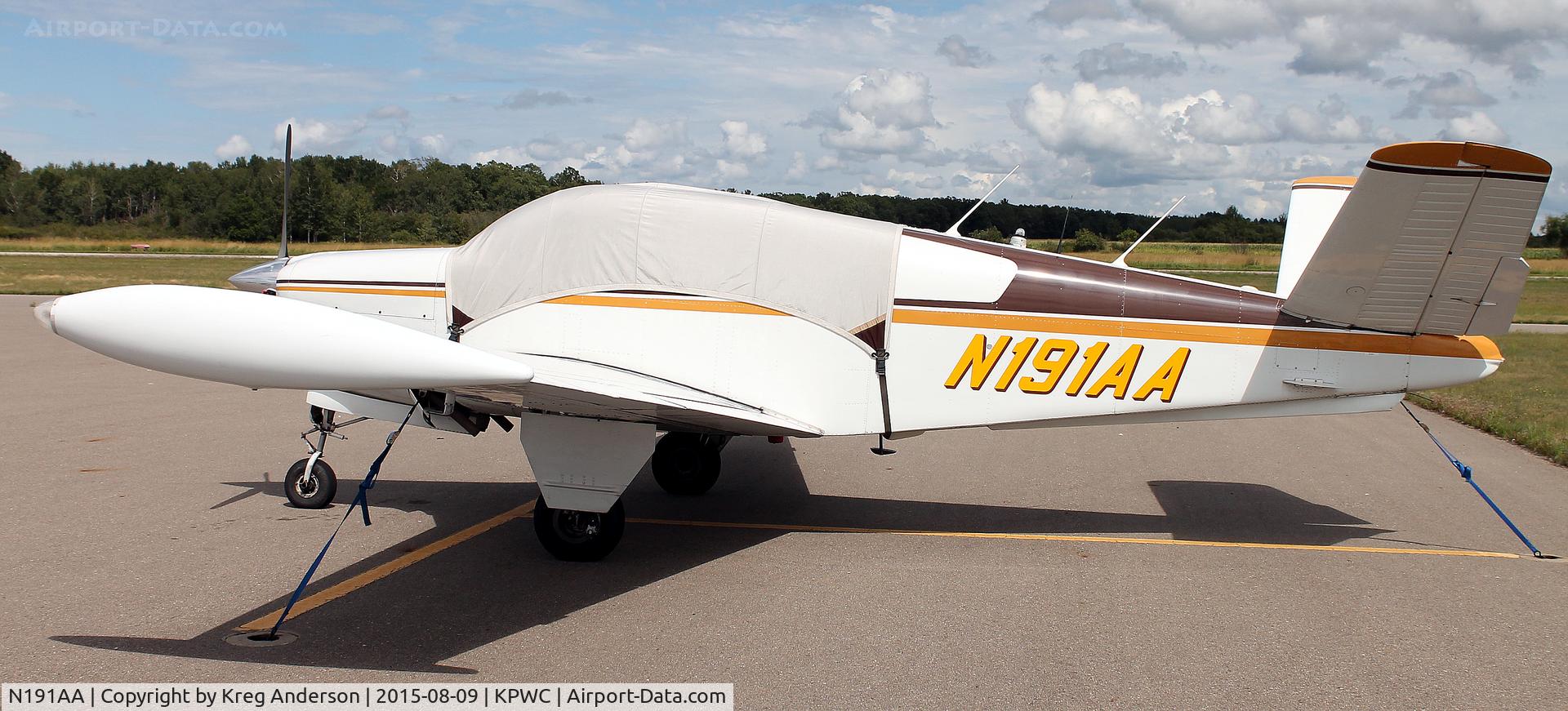 N191AA, 1959 Beech K35 Bonanza C/N D-5914, Beech K35 Bonanza on the ramp in Pine River, MN.