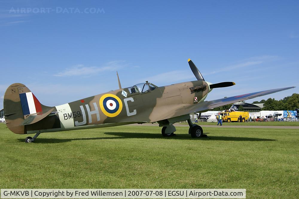 G-MKVB, 1942 Supermarine 349 Spitfire LF.Vb C/N CBAF.2461, BM597