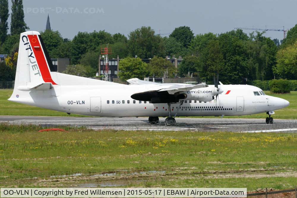 OO-VLN, 1989 Fokker 50 C/N 20145, CITYJET