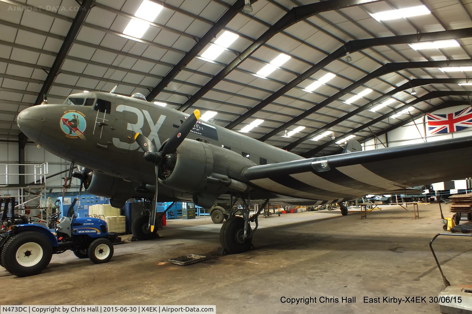 N473DC, 1942 Douglas DC3C (C-47A) C/N 19345, at the Lincolnshire Aviation Heritage Centre, RAF East Kirkby