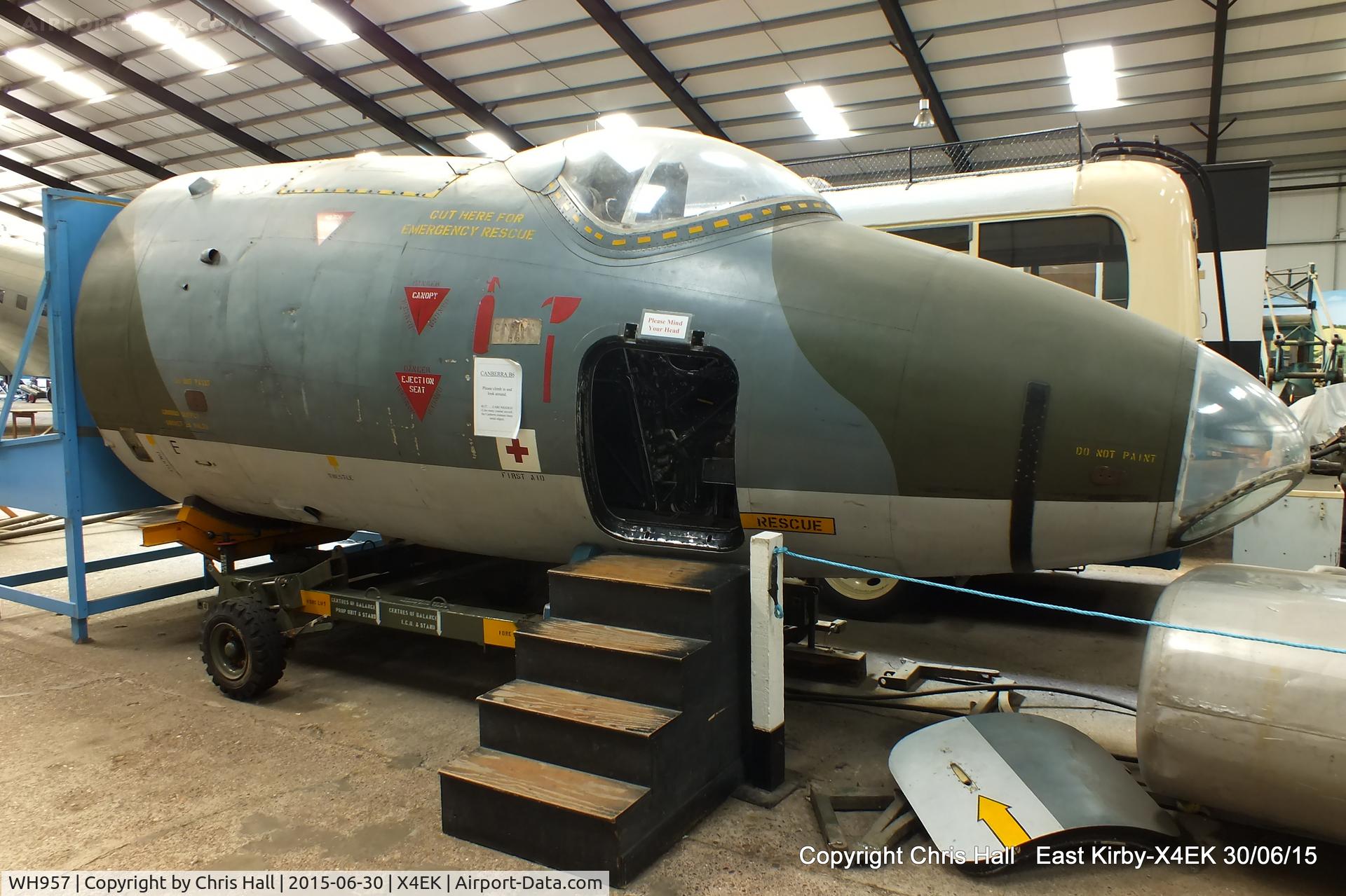 WH957, English Electric Canberra B.2 C/N SH1682, at the Lincolnshire Aviation Heritage Centre, RAF East Kirkby