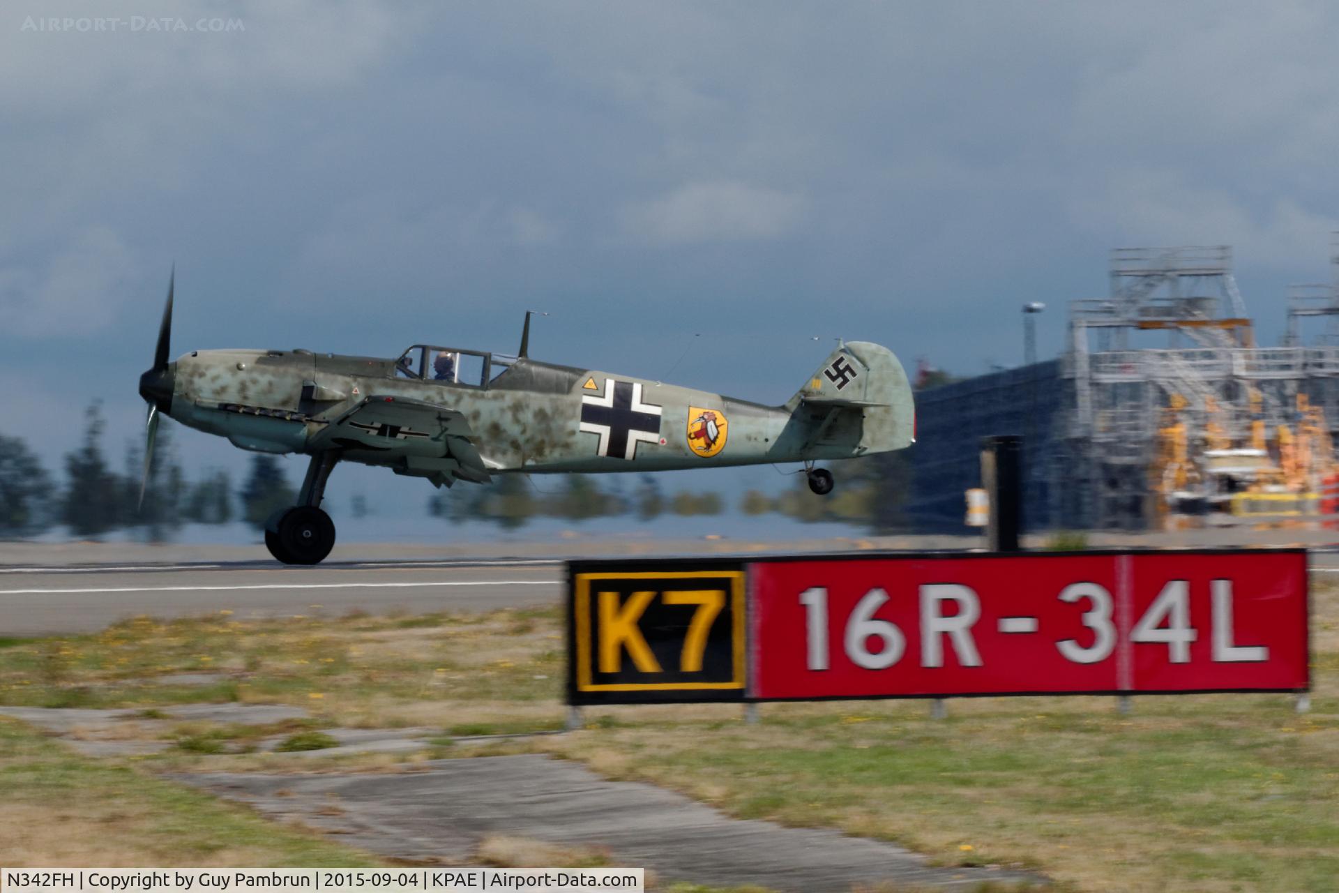 N342FH, 1939 Messerschmitt Bf-109E C/N 1342, Takeoff