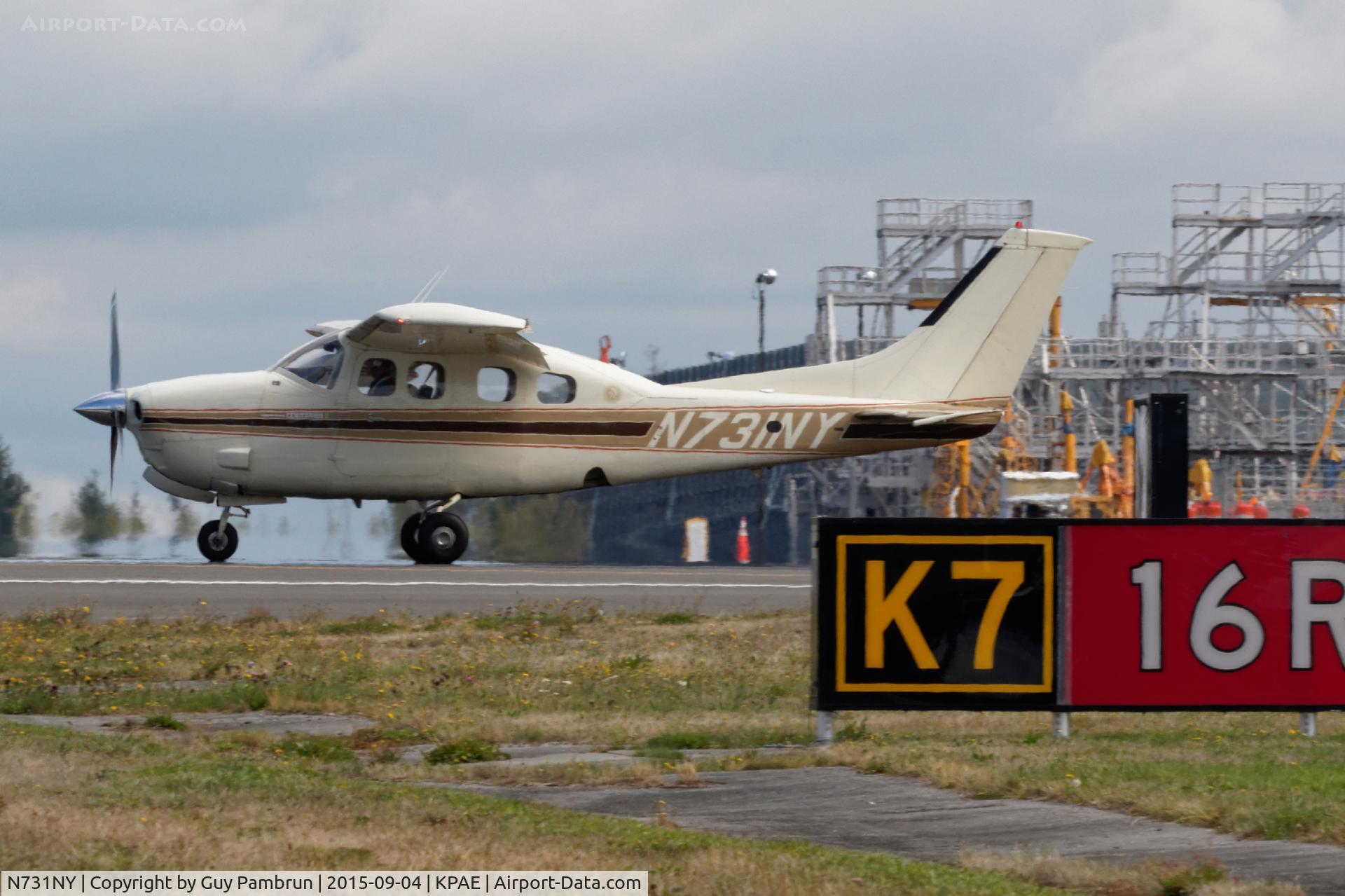 N731NY, 1980 Cessna P210N Pressurised Centurion C/N P21000516, Landing