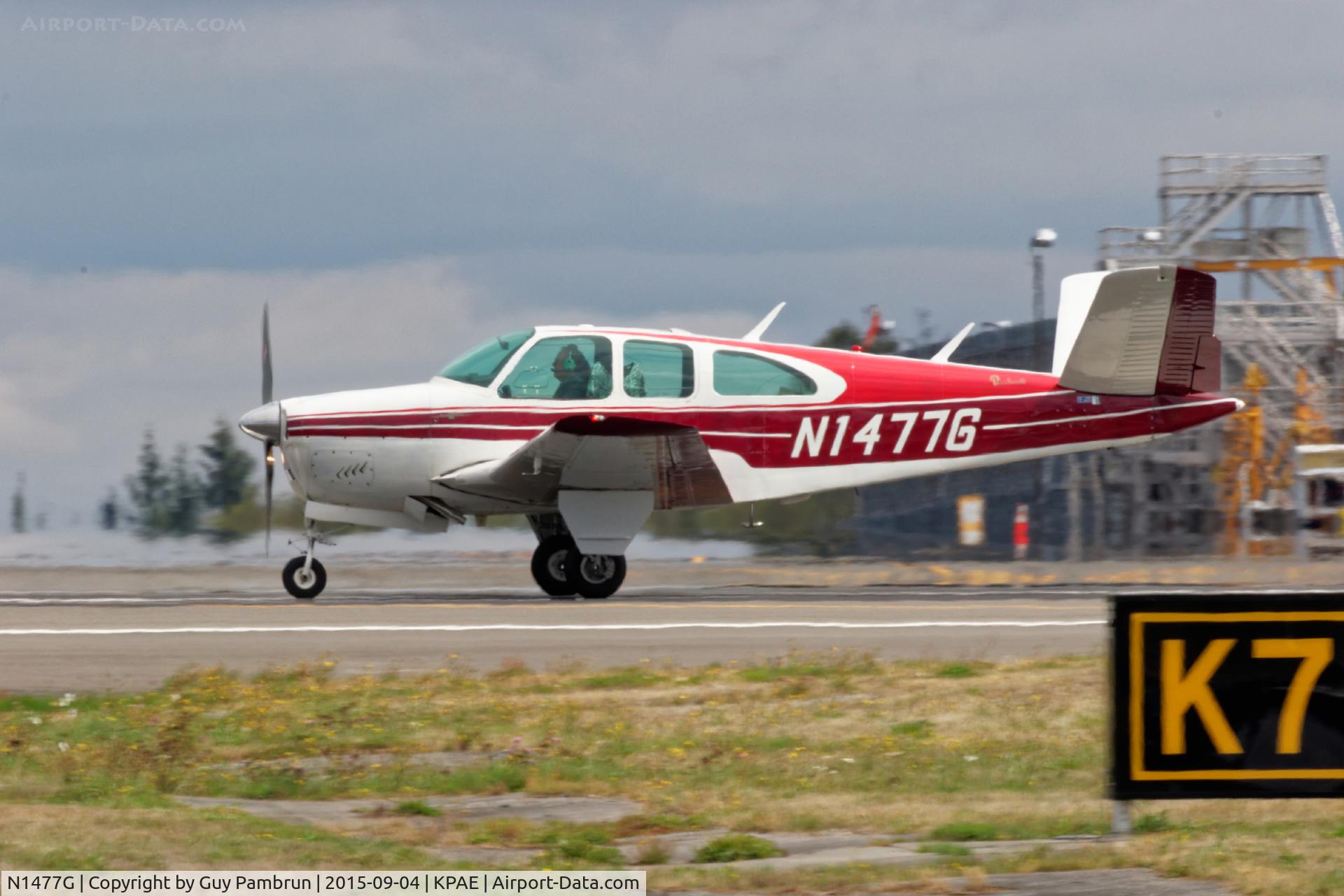 N1477G, 1962 Beech P35 Bonanza C/N D-6980, Takeoff