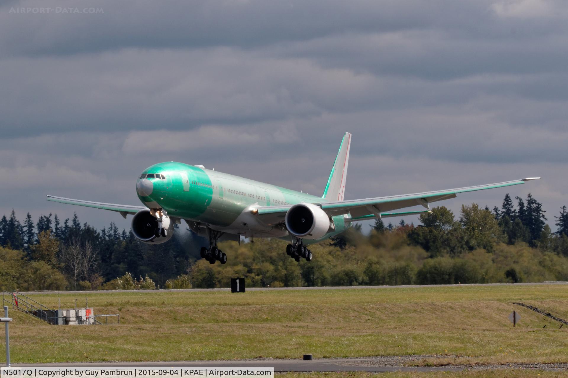 N5017Q, 2015 Boeing 777-309ER C/N 43980, Test flight