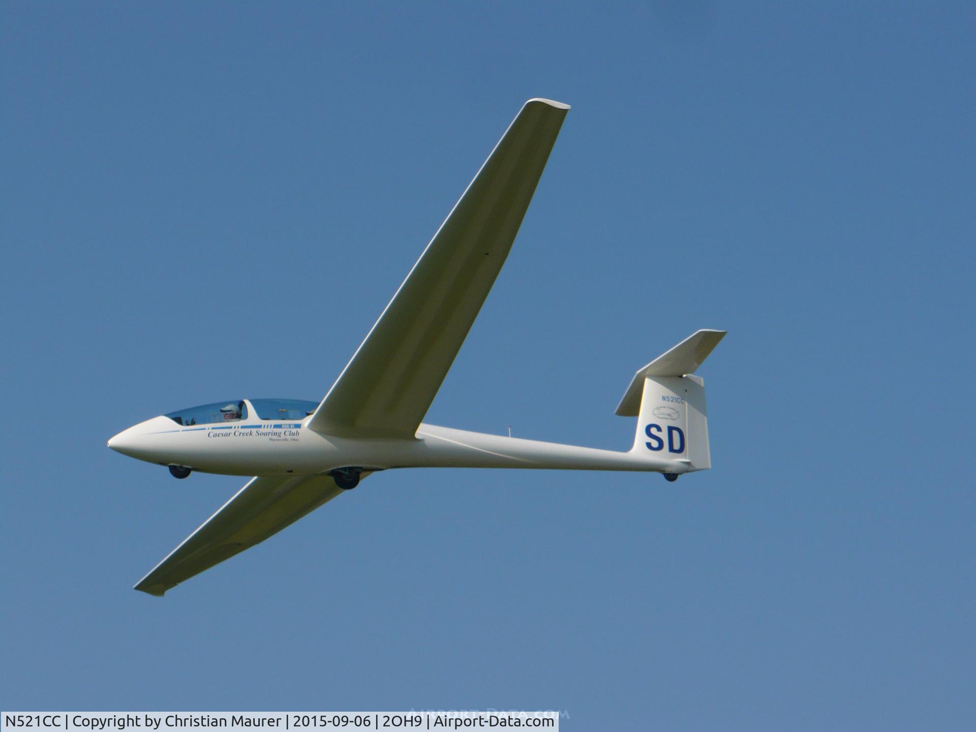 N521CC, 2005 Schleicher ASK-21 C/N 21802, 2005 ASK-21 On Final Approach on 27R