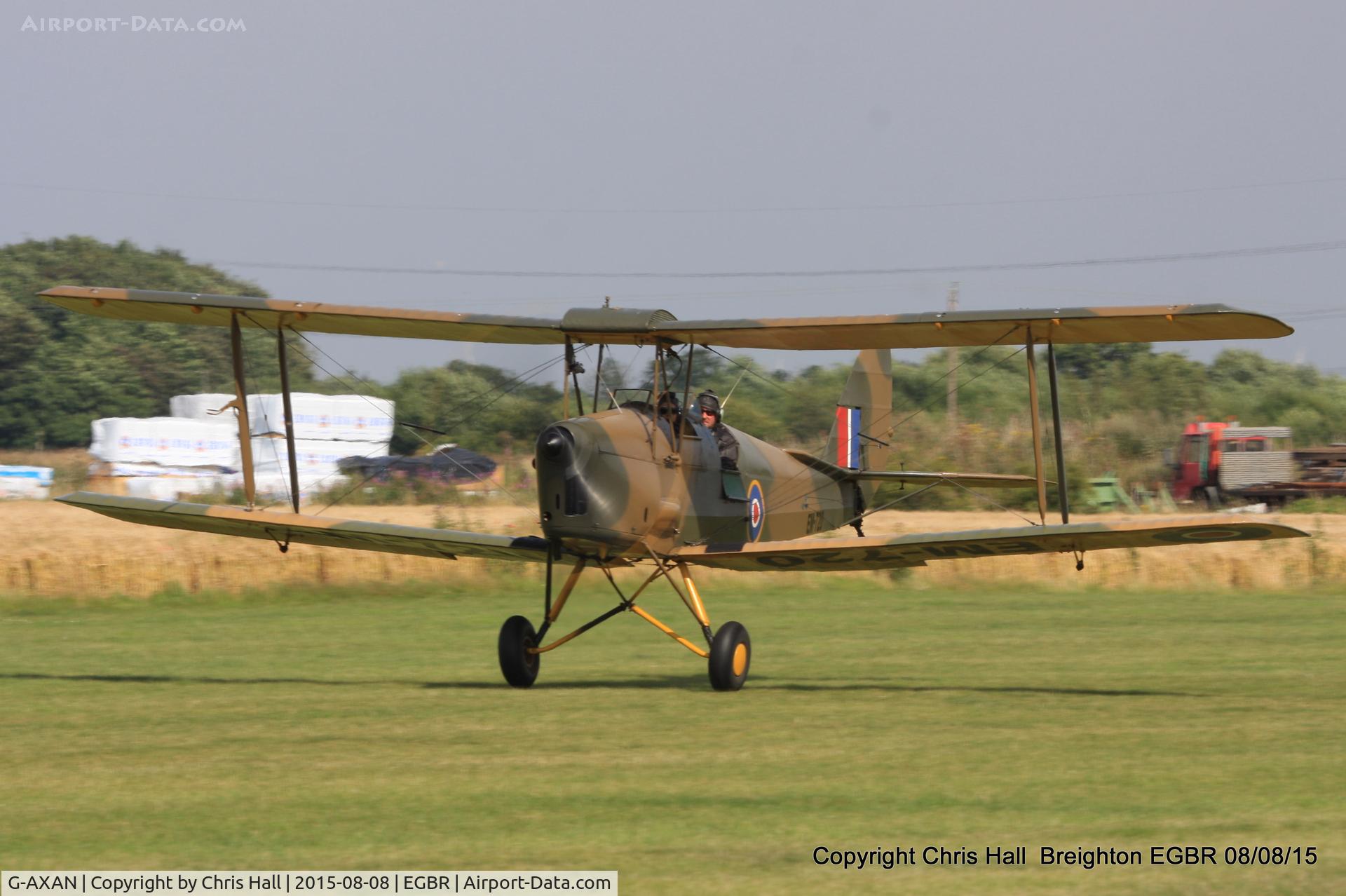 G-AXAN, 1943 De Havilland DH-82A Tiger Moth II C/N 85951, at Breighton