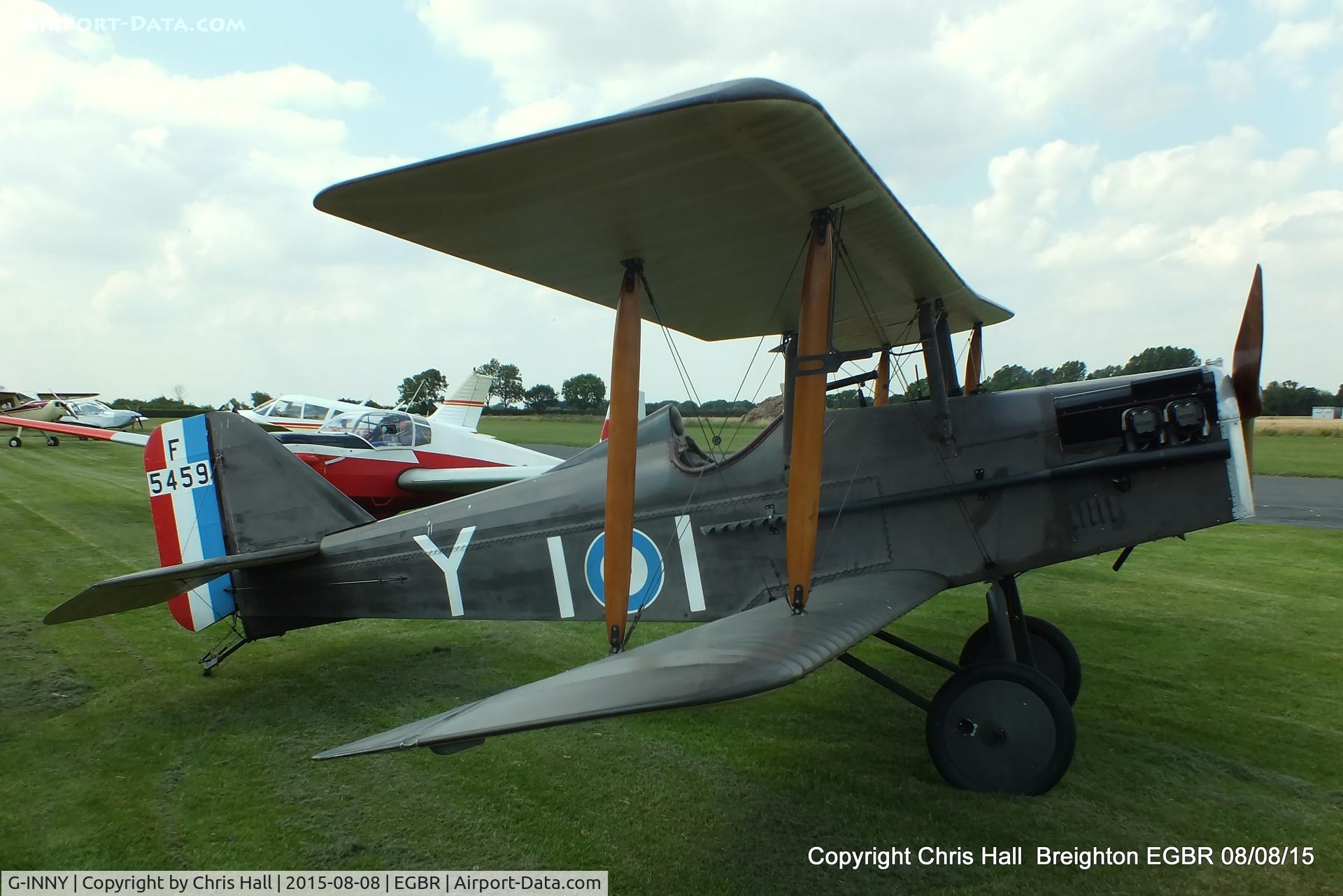 G-INNY, 1983 Royal Aircraft Factory SE-5A Replica C/N PFA 020-10439, at Breighton