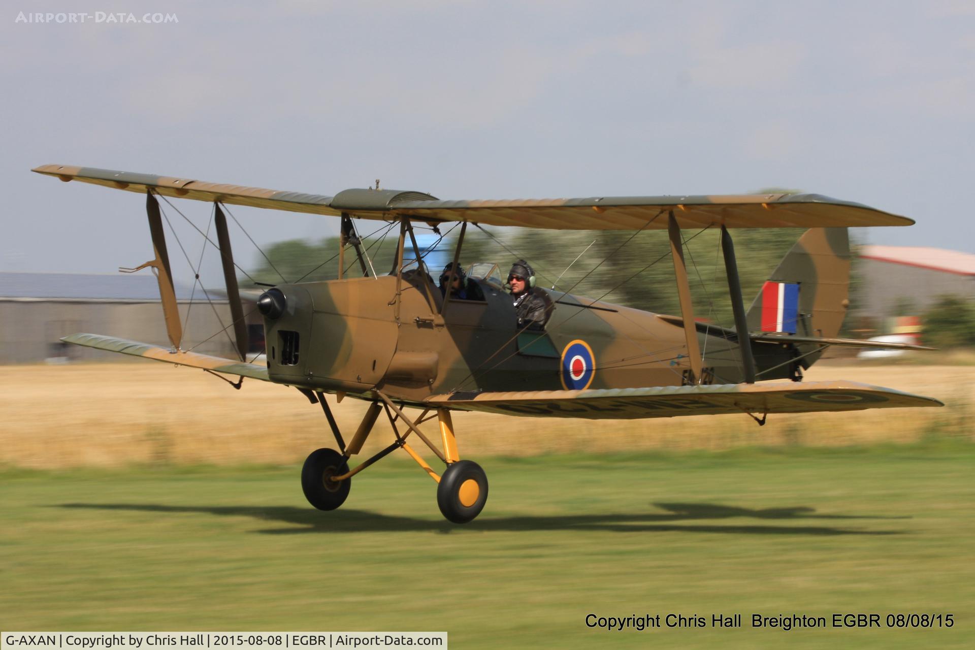 G-AXAN, 1943 De Havilland DH-82A Tiger Moth II C/N 85951, at Breighton
