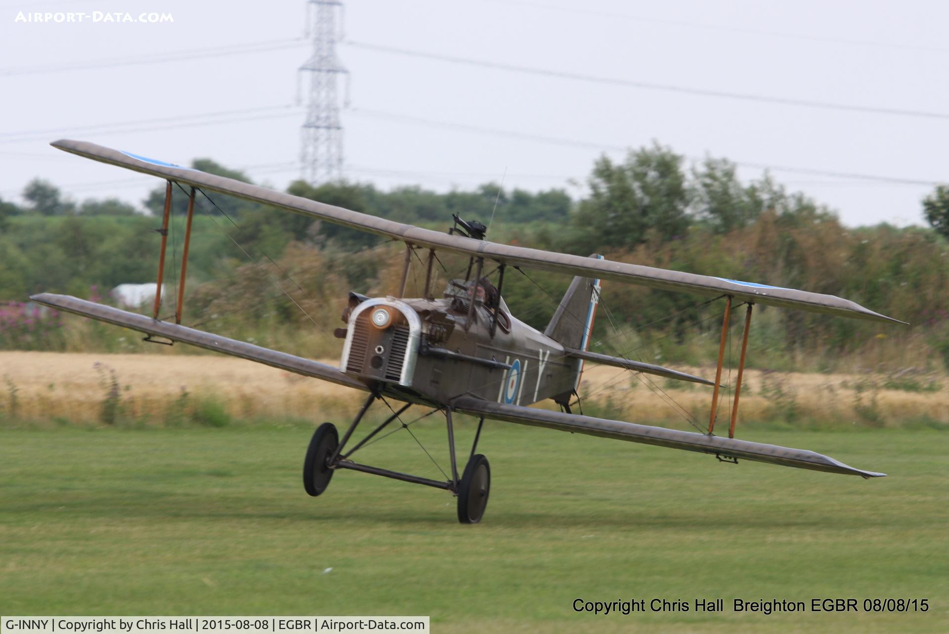 G-INNY, 1983 Royal Aircraft Factory SE-5A Replica C/N PFA 020-10439, at Breighton