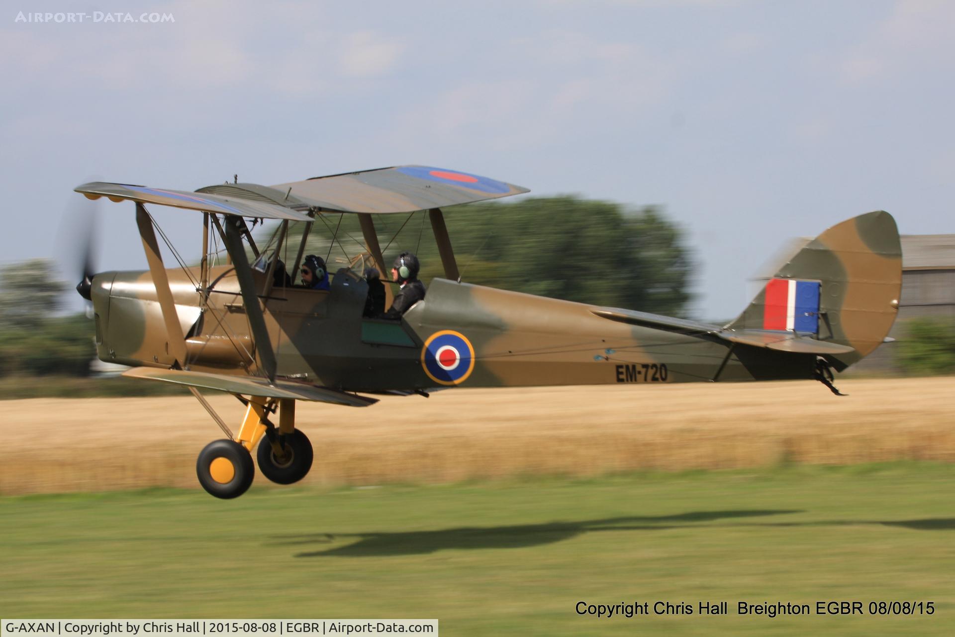G-AXAN, 1943 De Havilland DH-82A Tiger Moth II C/N 85951, at Breighton
