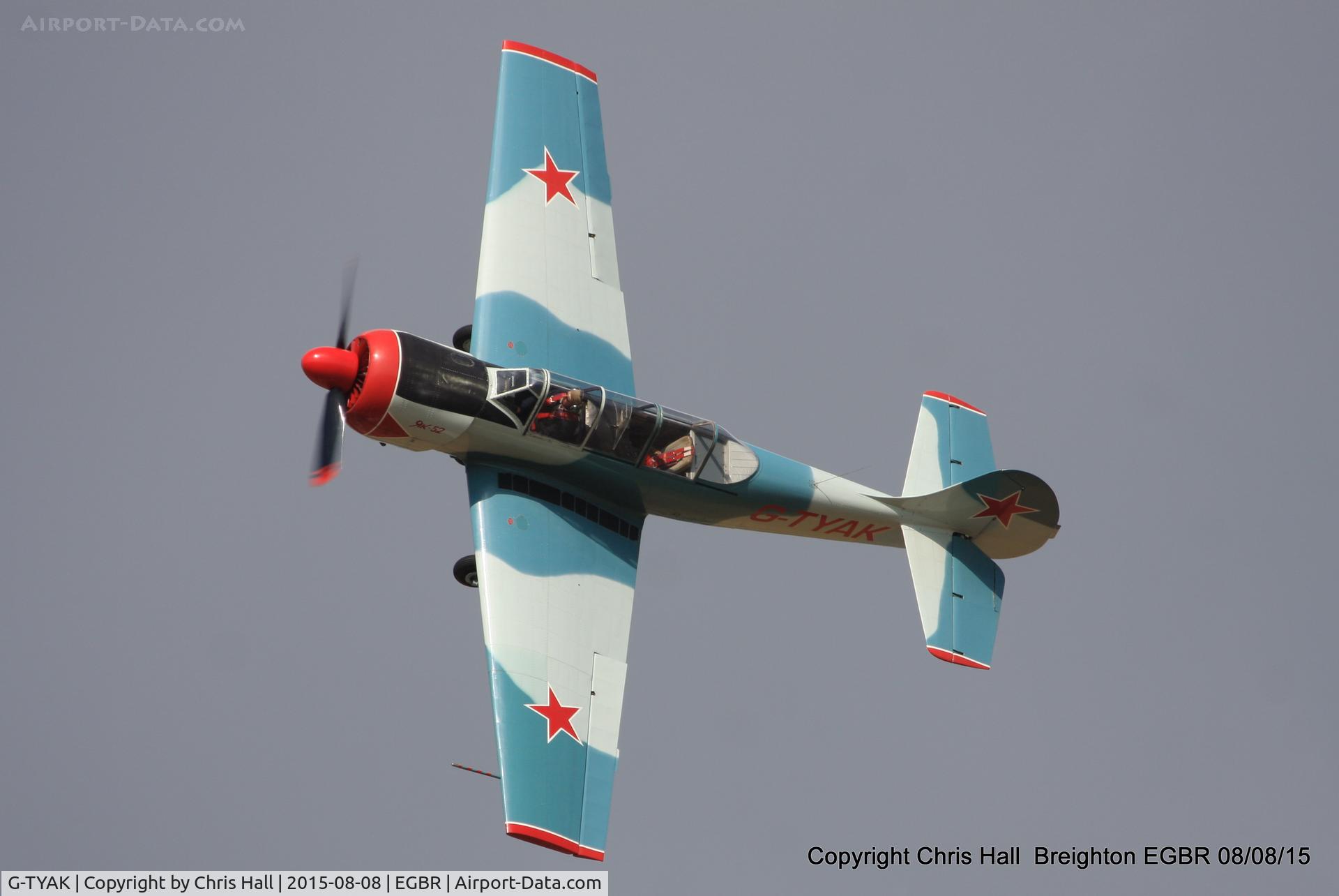 G-TYAK, 1989 Bacau Yak-52 C/N 899907, at Breighton