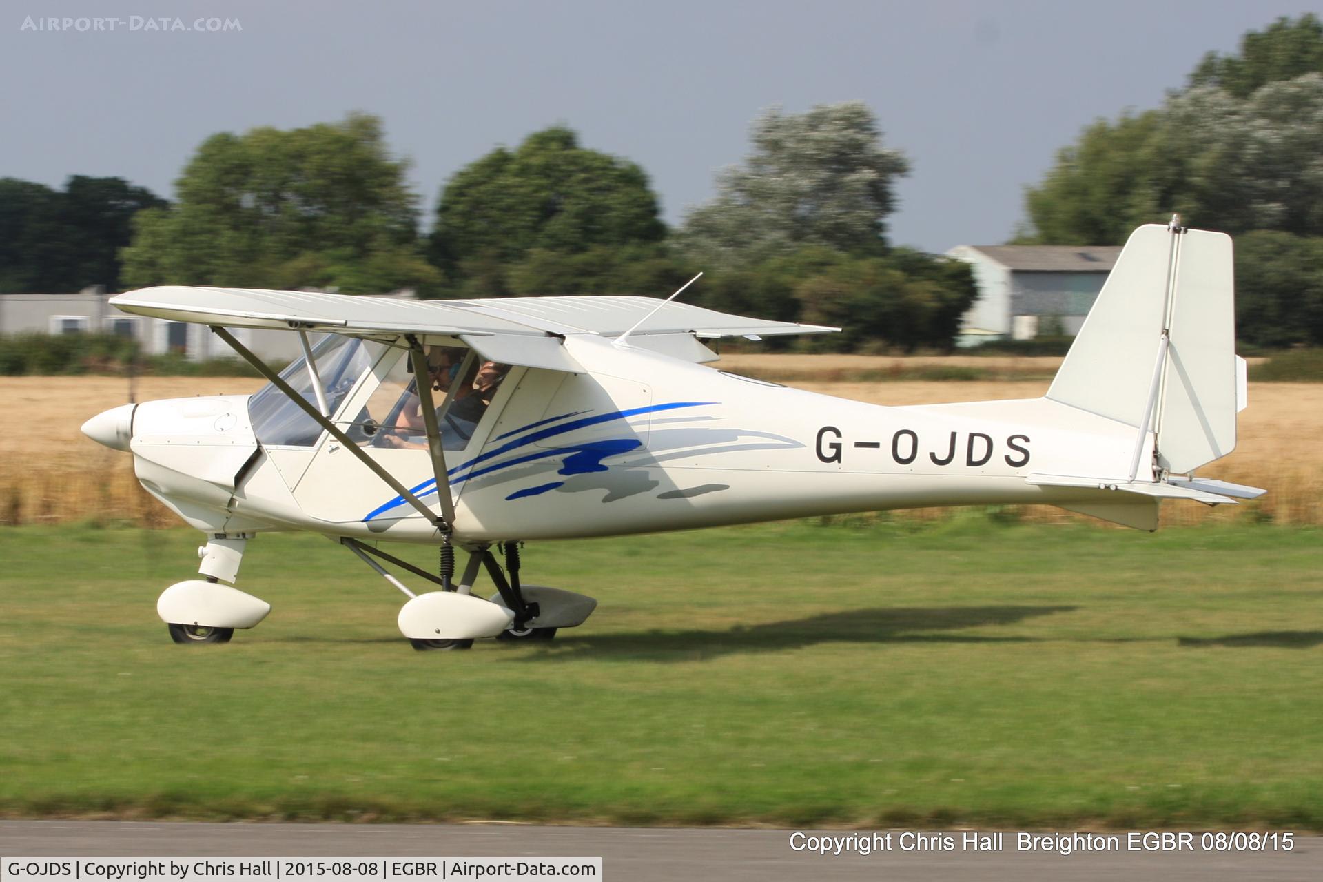 G-OJDS, 2004 Comco Ikarus C42 Cyclone FB80 C/N 0411-6633, at Breighton