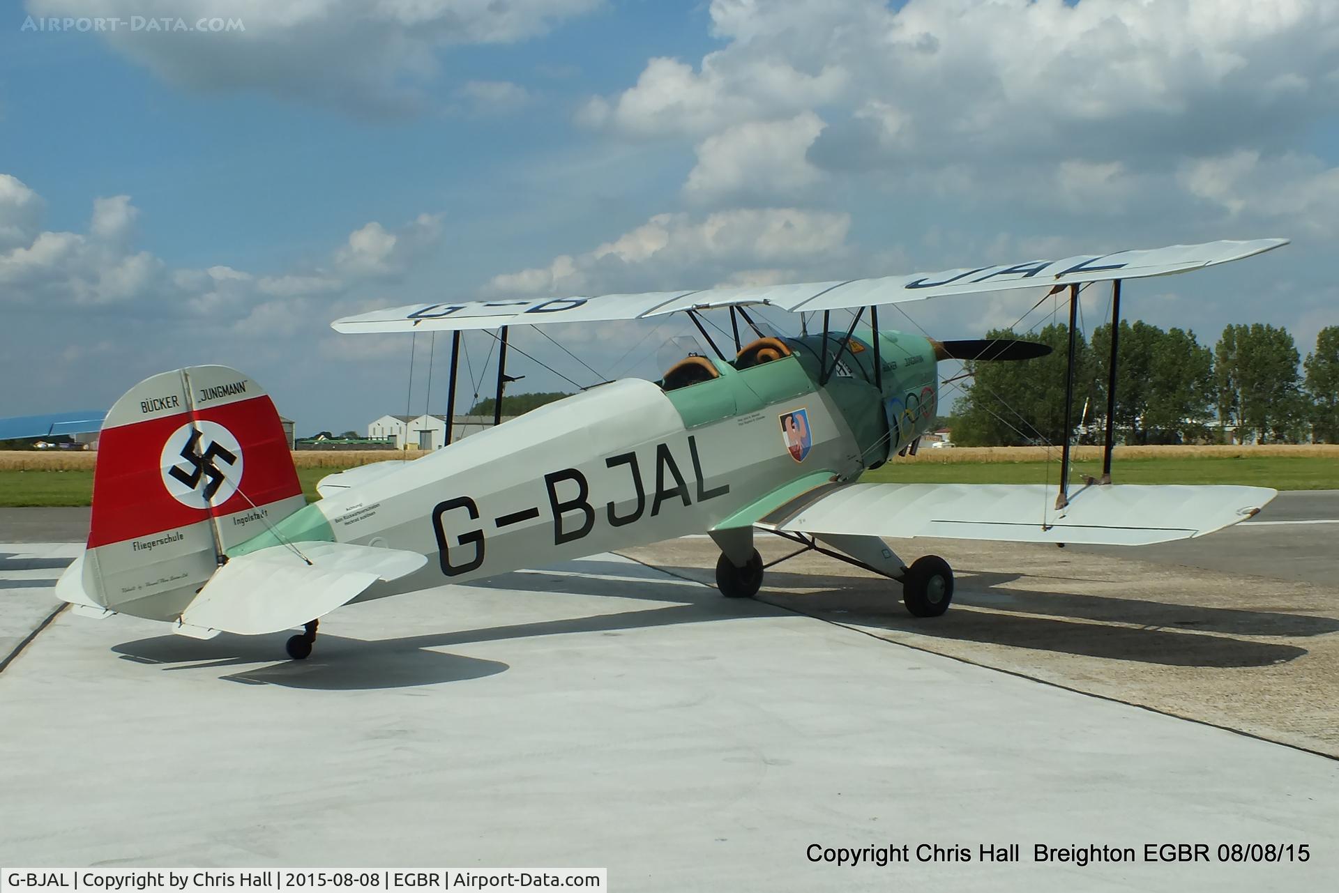 G-BJAL, 1957 Bucker 1-131E Jungmann C/N 1028, at Breighton