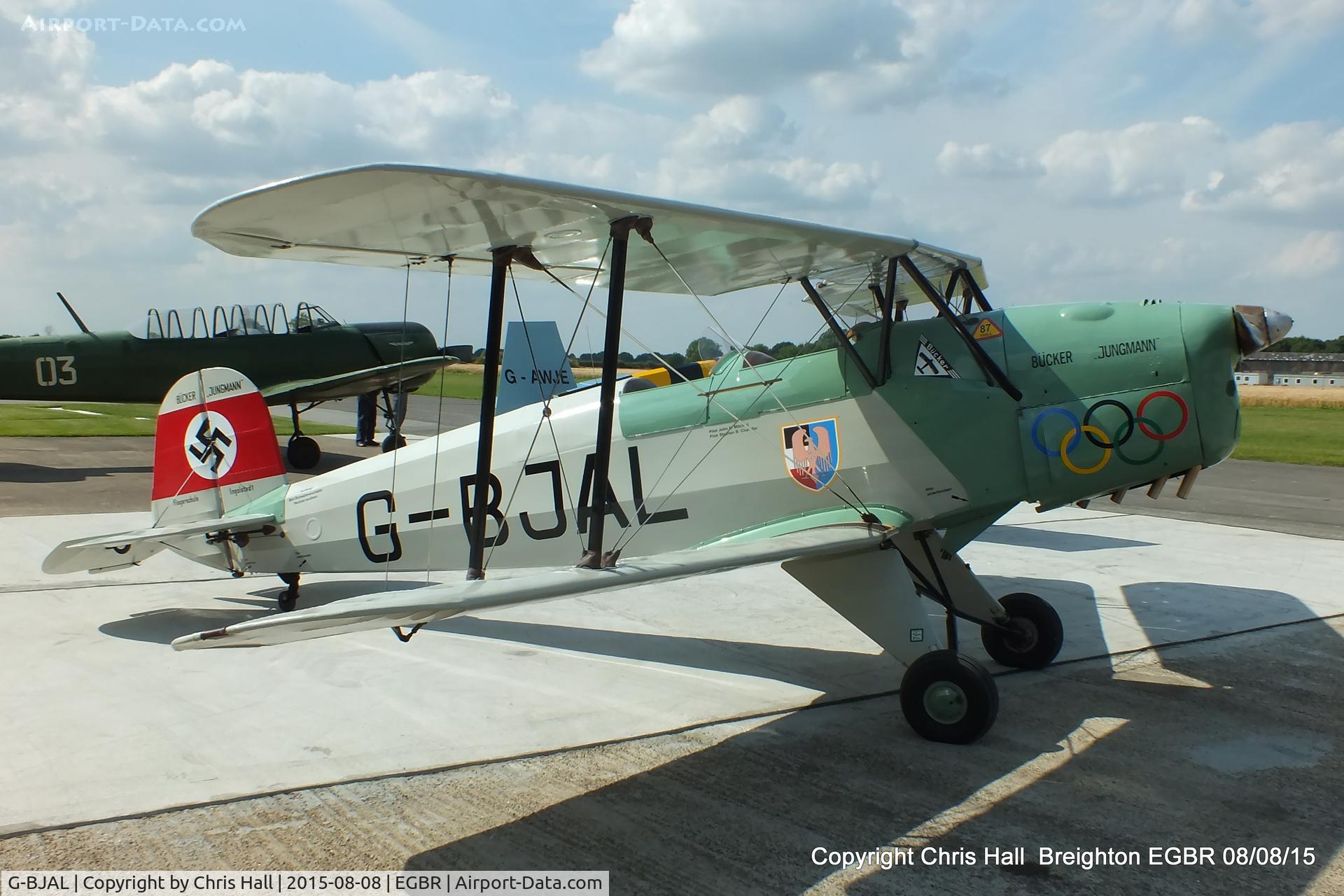 G-BJAL, 1957 Bucker 1-131E Jungmann C/N 1028, at Breighton