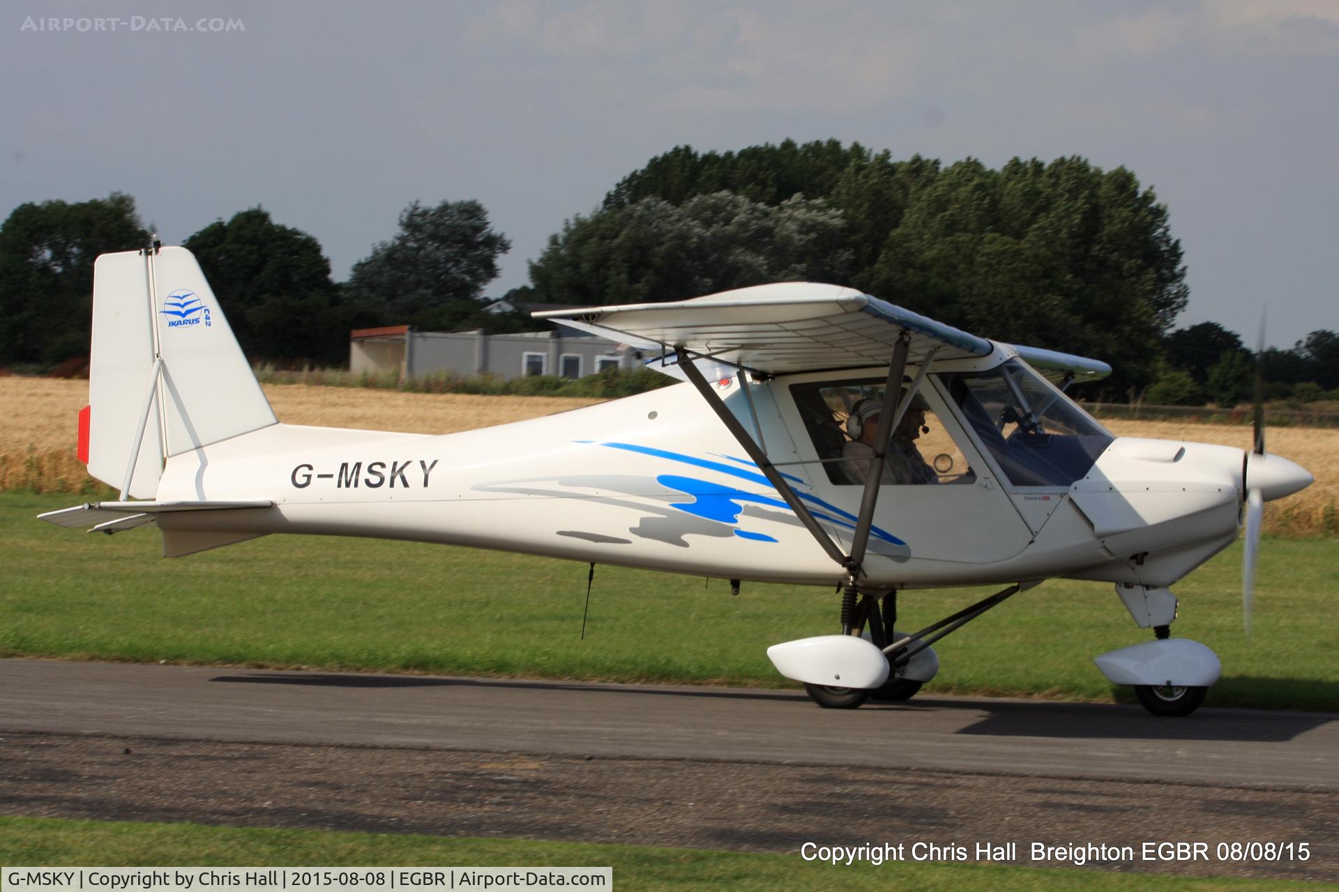 G-MSKY, 2001 Comco Ikarus C42 FB UK C/N PFA 322-13722, at Breighton
