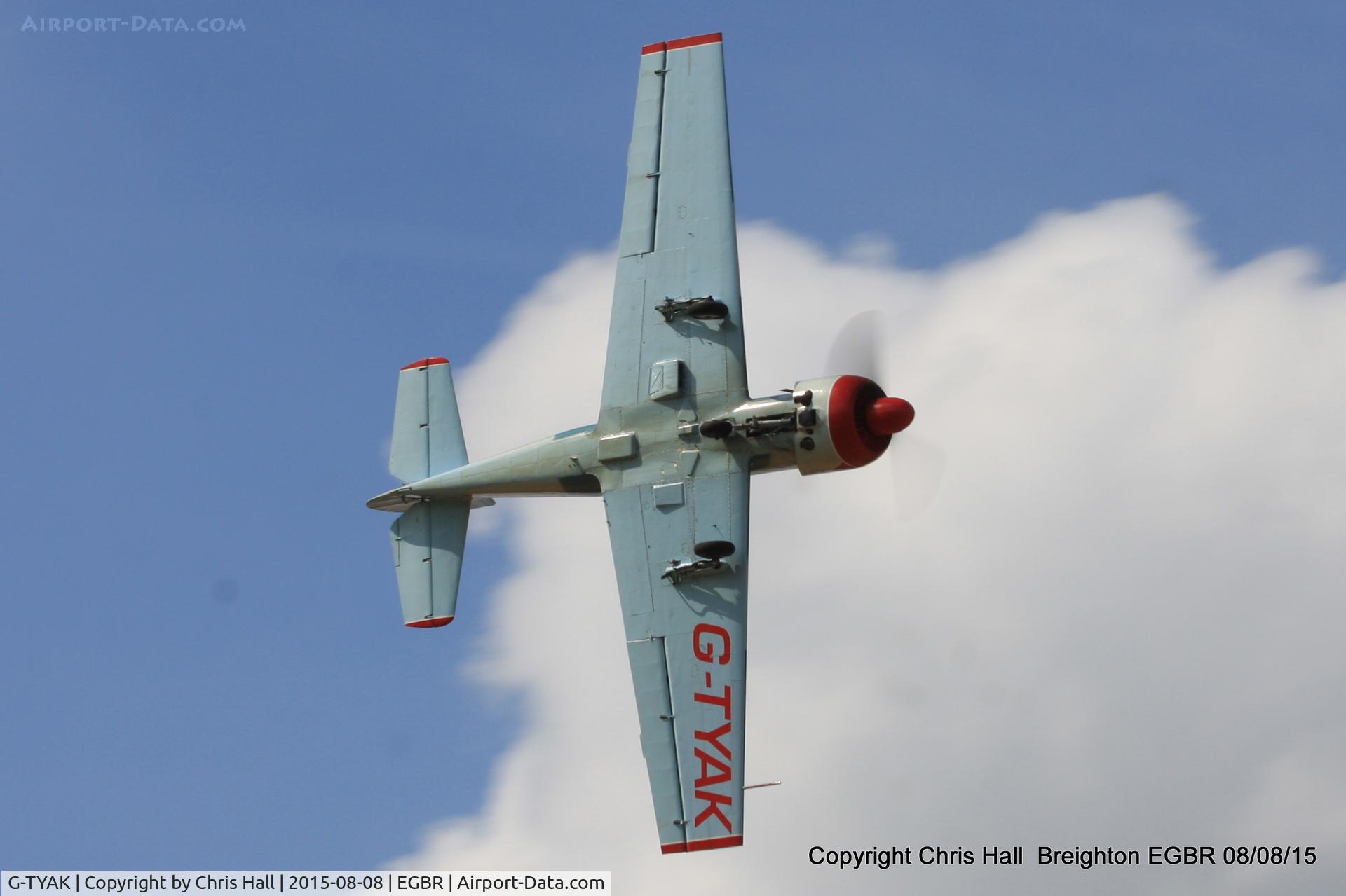 G-TYAK, 1989 Bacau Yak-52 C/N 899907, at Breighton