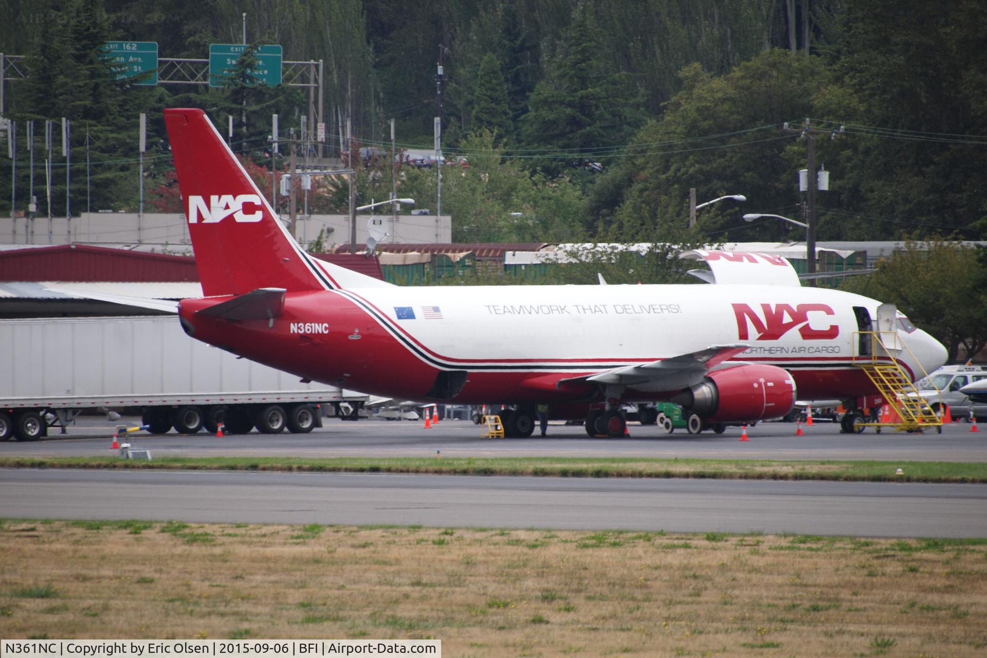 N361NC, Boeing 737-301(SF) C/N 23260, Boeing 737 on the east side of Boeing Field.