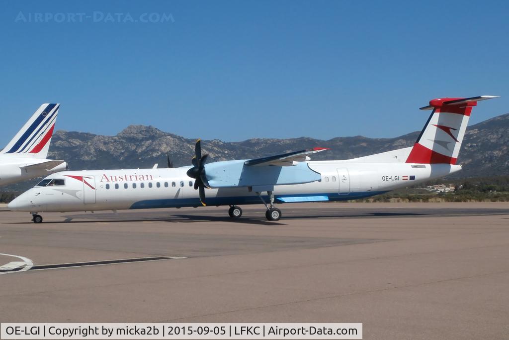 OE-LGI, 2004 De Havilland Canada DHC-8-402Q Dash 8 C/N 4100, Parked