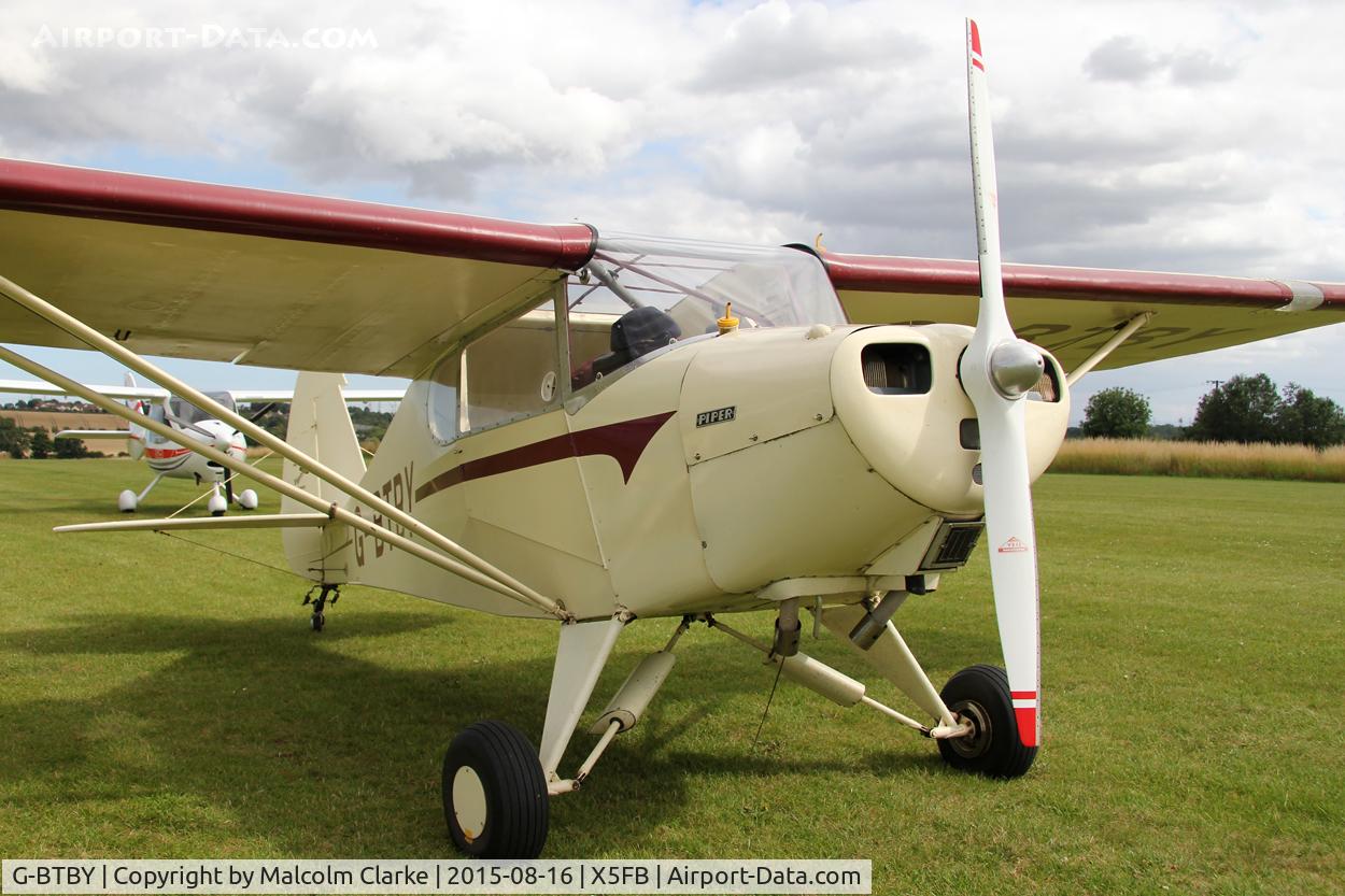 G-BTBY, 1948 Piper PA-17 Vagabond C/N 17-195, Piper PA-17 Vagabond, Fishburn Airfield, August 6th 2015.