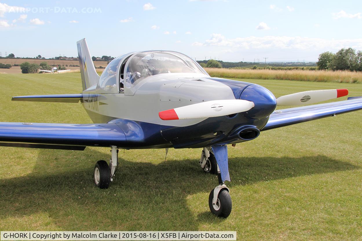 G-HORK, 2007 Alpi Aviation Pioneer 300 Hawk C/N PFA 330A-14741, Alpi Aviation Pioneer 300 Hawk at Fishburn Airfield, August 16th 2015.