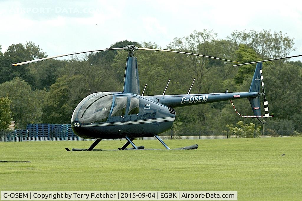 G-OSEM, 2014 Robinson R44 Clipper II C/N 13665, At 2015 LAA Rally