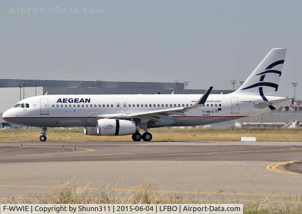 F-WWIE, 2015 Airbus A320-232 C/N 6643, C/n 6643 - To be SX-DGZ