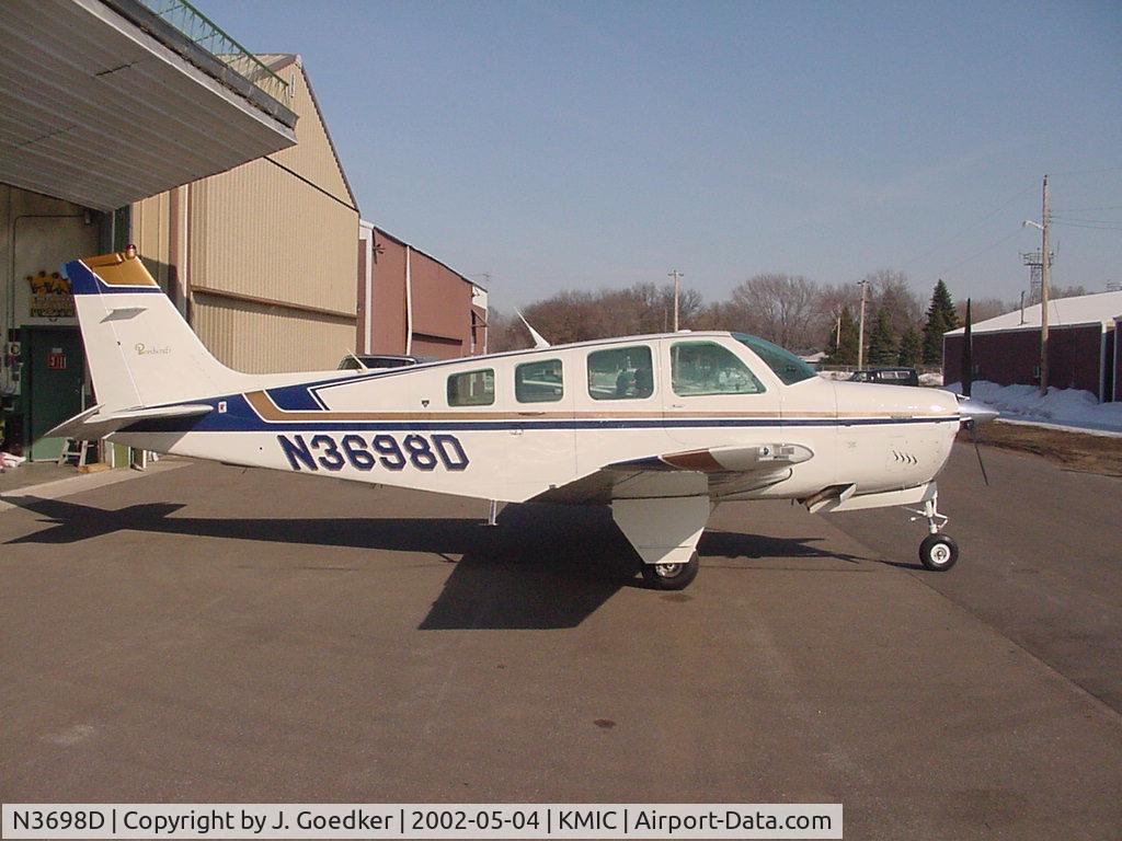 N3698D, 1980 Beech/goedkerj L A36 C/N E1746XL, 1980 A36 Bonanza