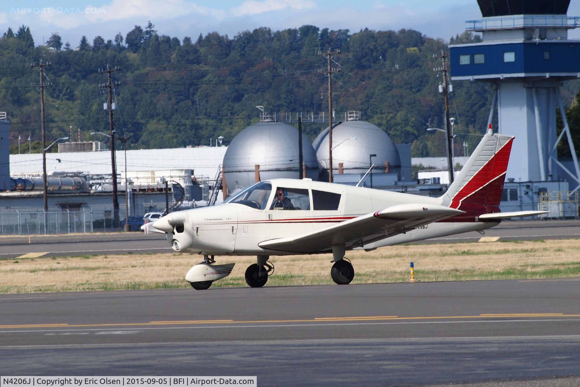N4206J, 1966 Piper PA-28-140 C/N 28-22551, Piper PA-28-140 on the ramp at Boeing Field.