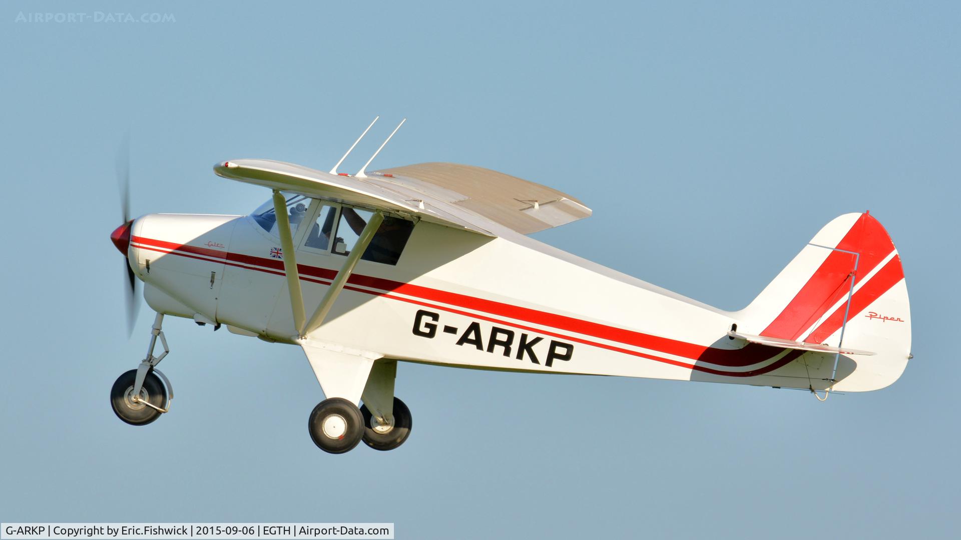 G-ARKP, 1961 Piper PA-22-108 Colt Colt C/N 22-8364, 41. G-ARKP departing The Shuttleworth Pagent Airshow, Sept. 2015.