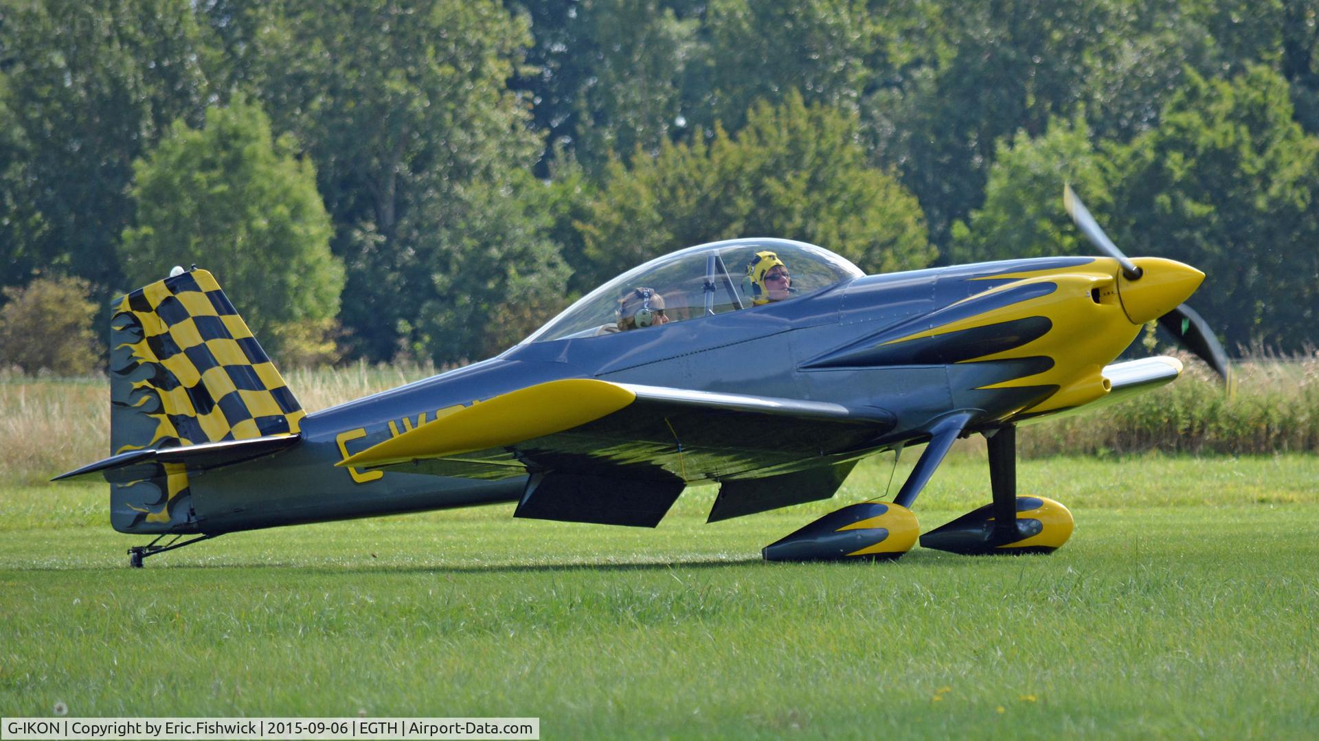 G-IKON, 2006 Vans RV-4 C/N PFA 181-14474, 2. G-IKON arriving at The Shuttleworth Pagent Airshow, Sept. 2015.