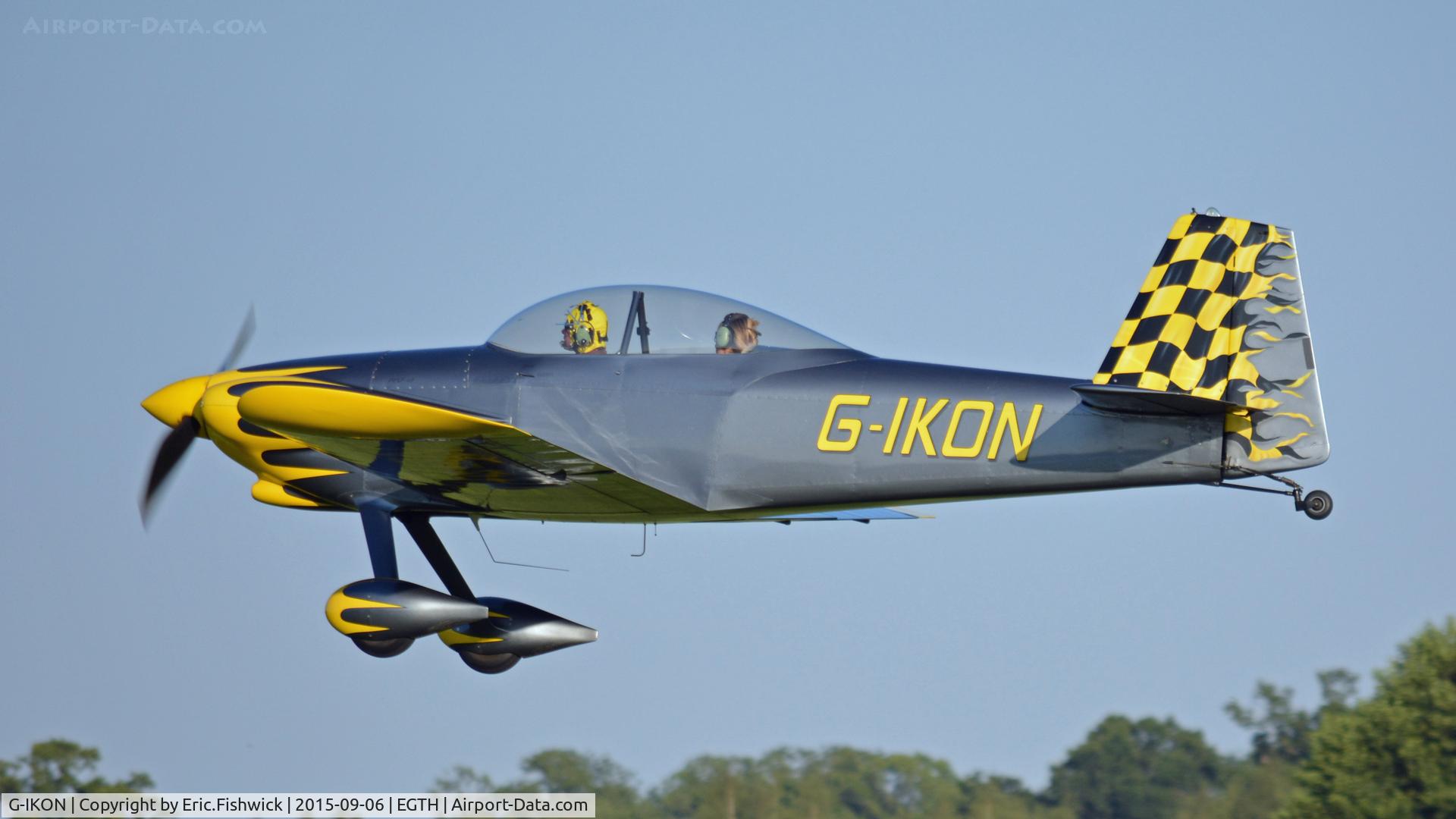 G-IKON, 2006 Vans RV-4 C/N PFA 181-14474, 41. G-IKON departing The Shuttleworth Pagent Airshow, Sept. 2015.